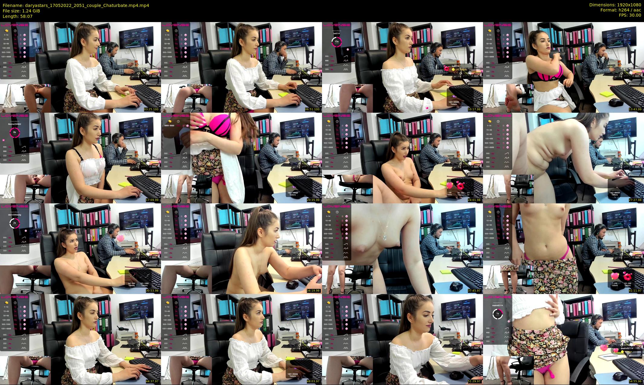 daryastars — 59 minute Chaturbate couple cam show recording, 1080p, May 17, 2022