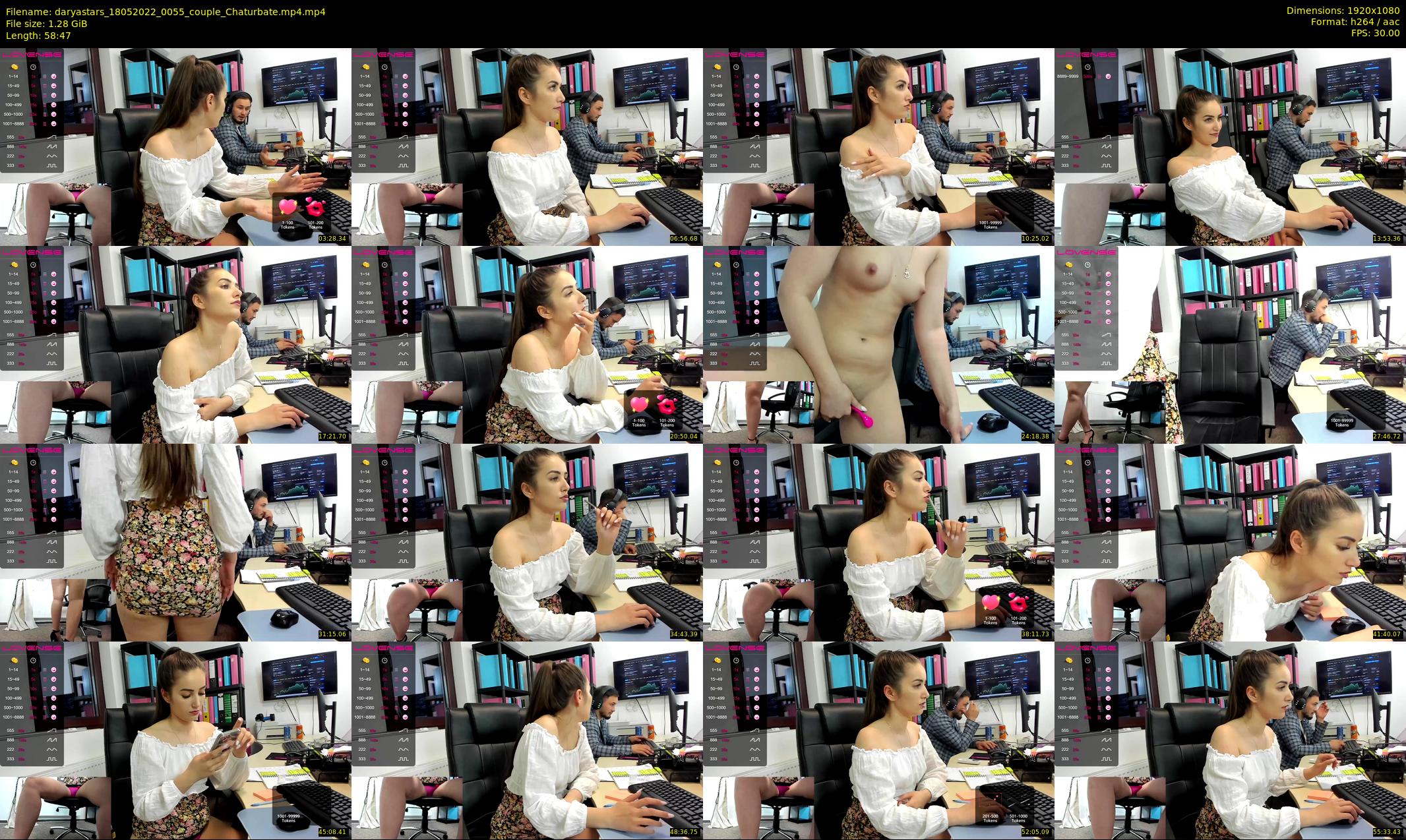 daryastars — 59 minute Chaturbate couple cam show recording, 1080p, May 18, 2022