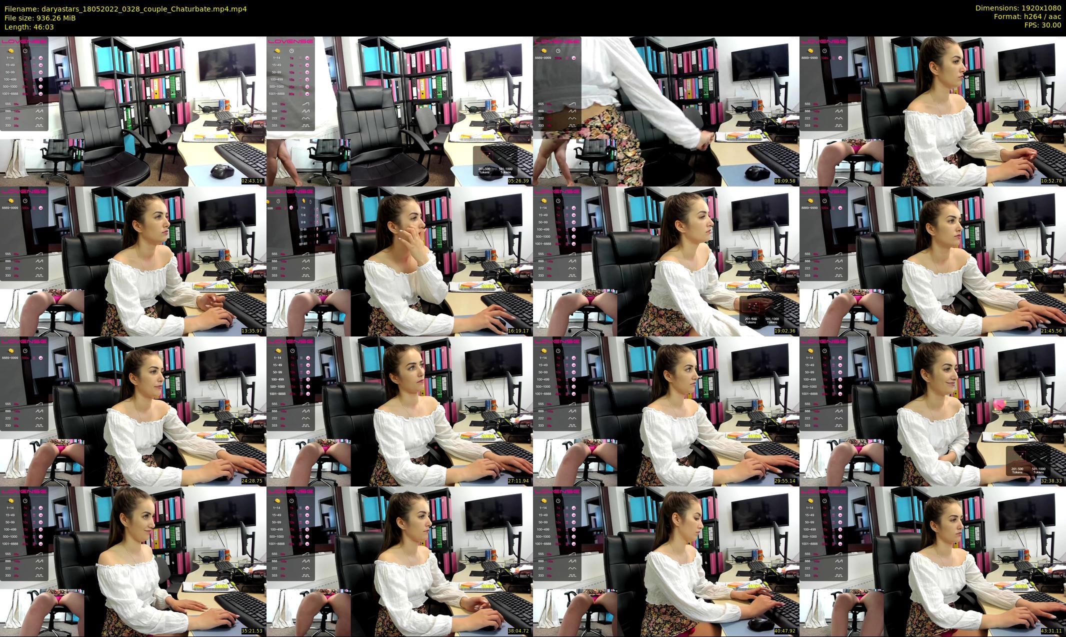 daryastars — 47 minute Chaturbate couple cam show recording, 1080p, May 18, 2022