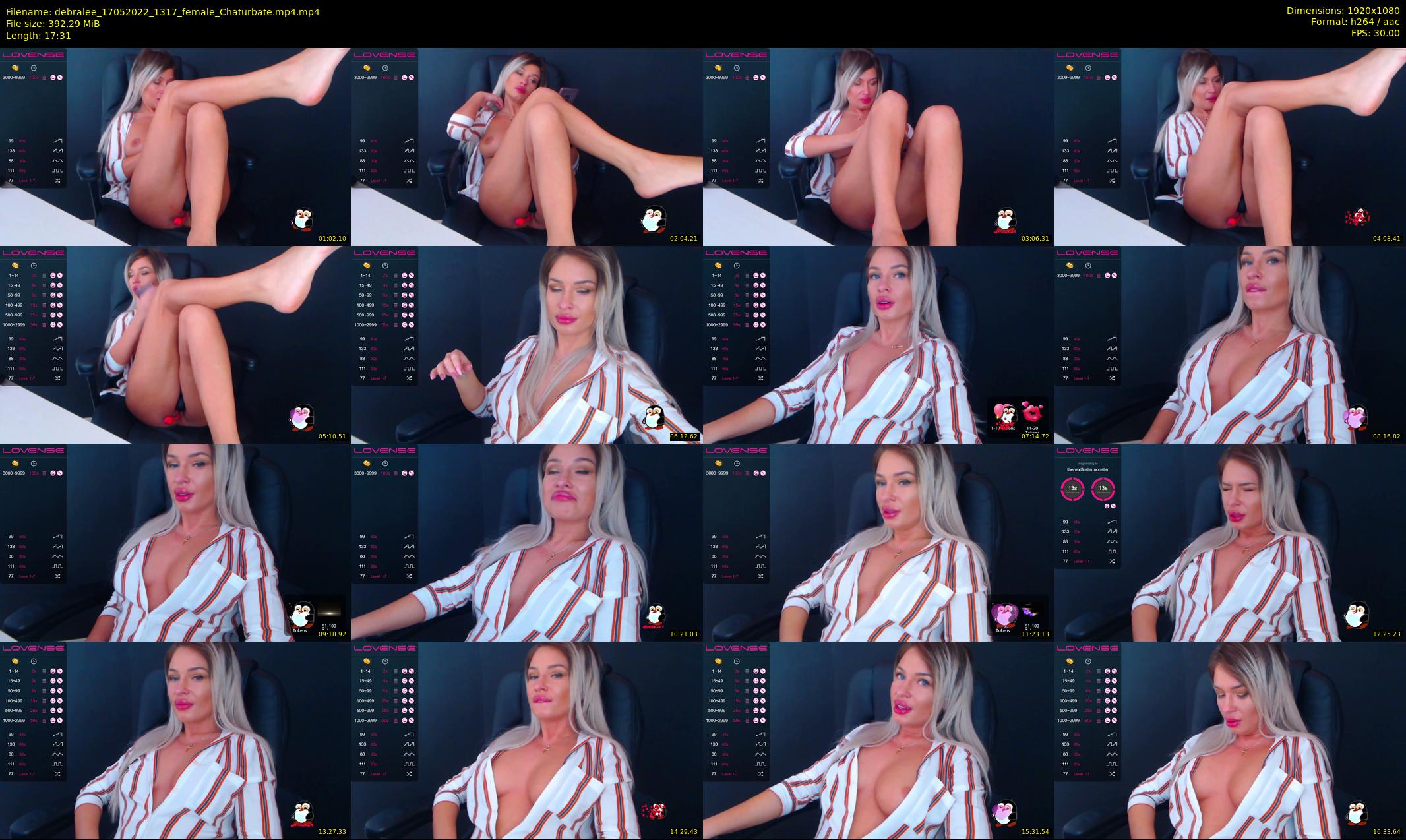 debralee — 18 minute Chaturbate female cam show recording, 1080p, May 17, 2022