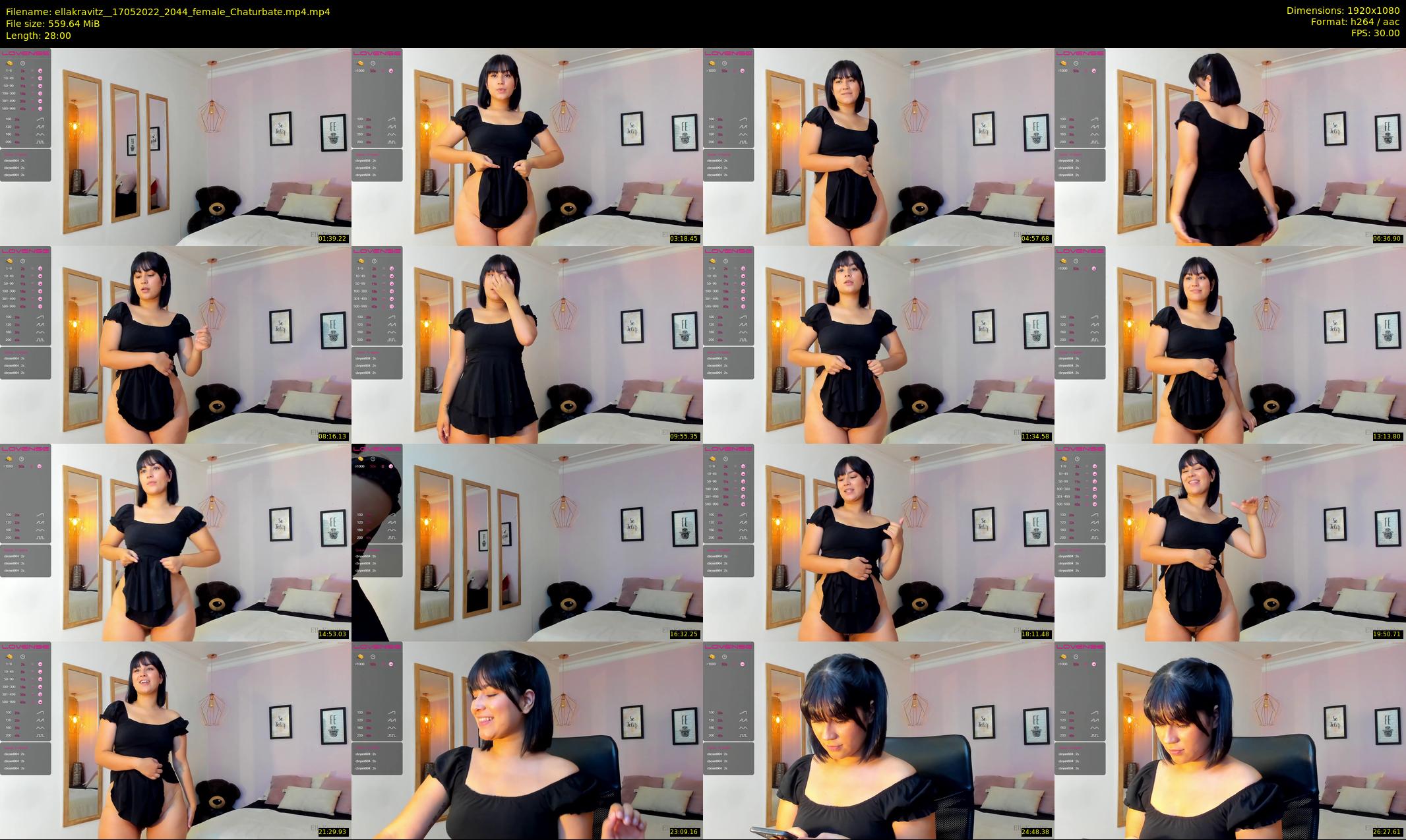 ellakravitz_ — 28 minute Chaturbate female cam show recording, 1080p, May 17, 2022
