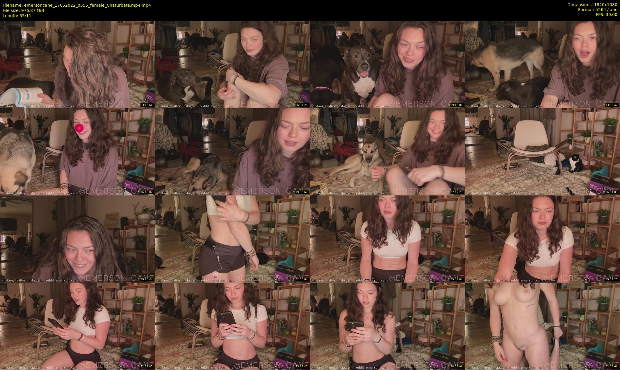 emersoncane — 56 minute Chaturbate female cam show recording, 1080p, May 17, 2022