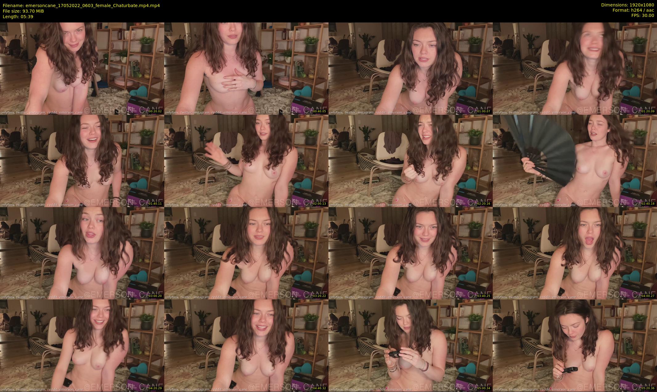 emersoncane — 6 minute Chaturbate female cam show recording, 1080p, May 17, 2022