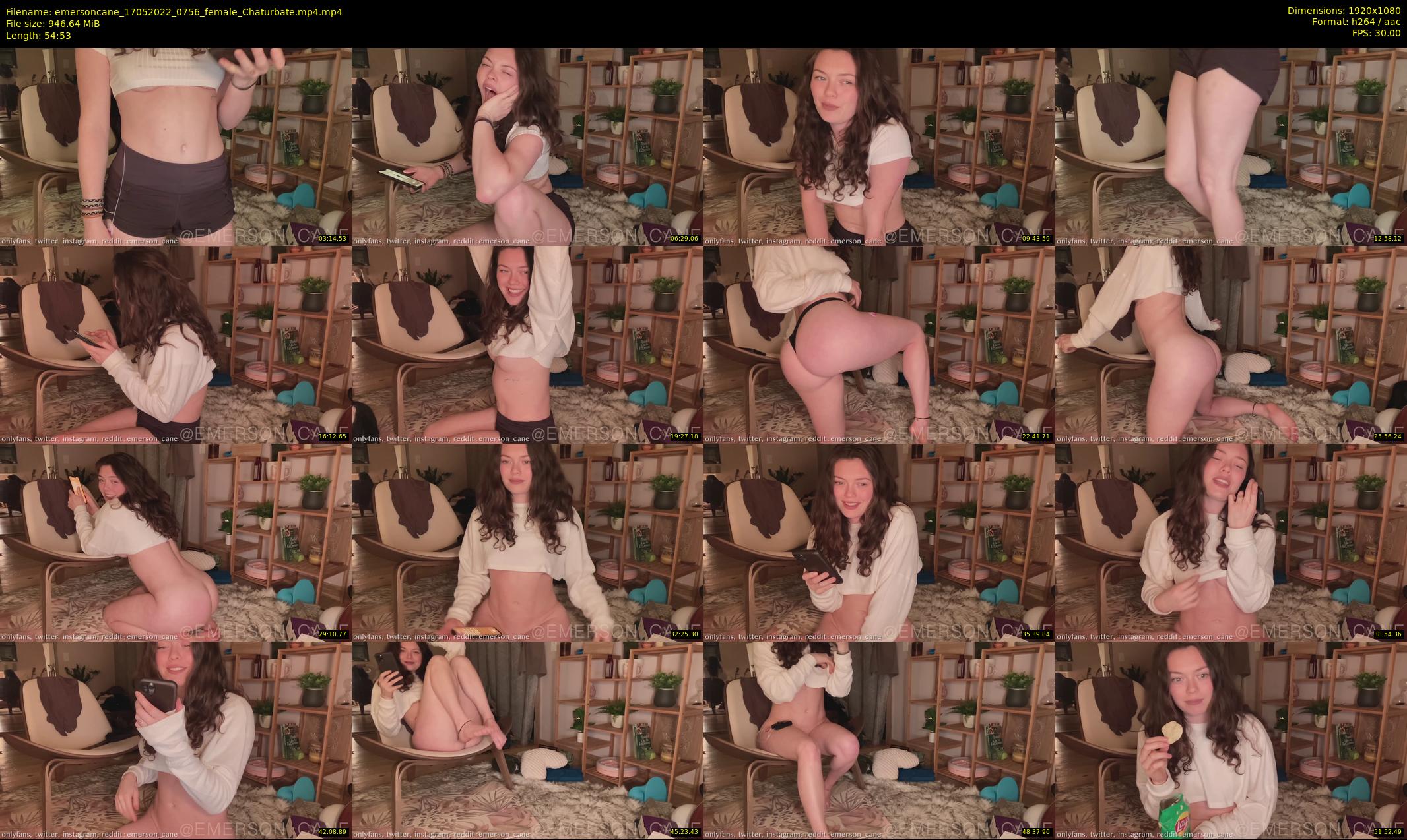 emersoncane — 55 minute Chaturbate female cam show recording, 1080p, May 17, 2022