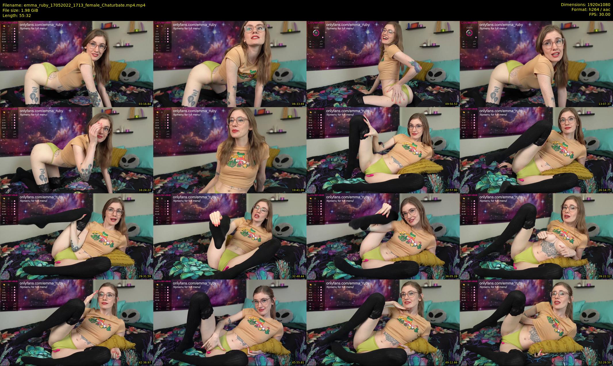 emma_ruby — 56 minute Chaturbate female cam show recording, 1080p, May 17, 2022
