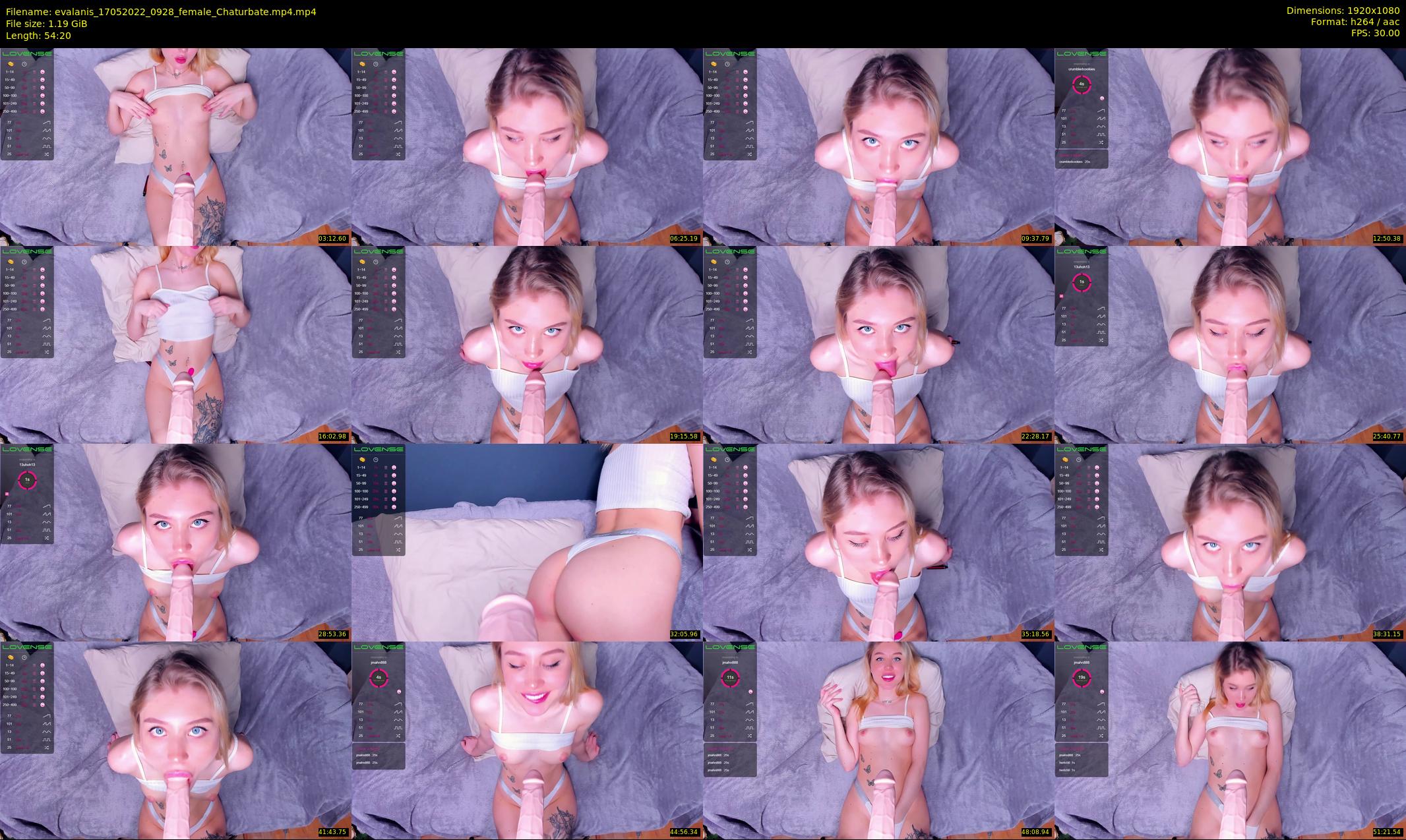 evalanis — 55 minute Chaturbate couple cam show recording, 1080p, May 17, 2022