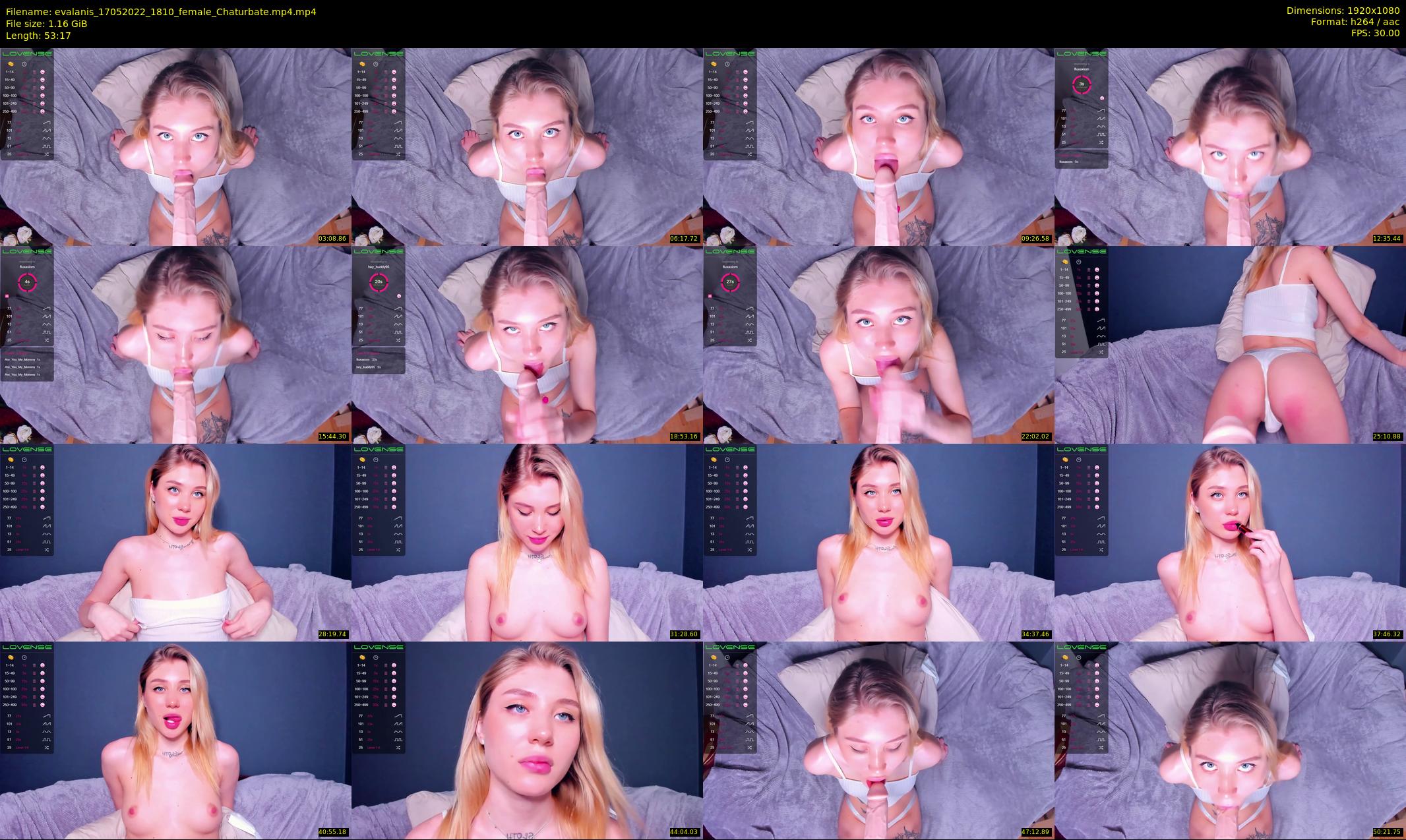 evalanis — 54 minute Chaturbate couple cam show recording, 1080p, May 17, 2022