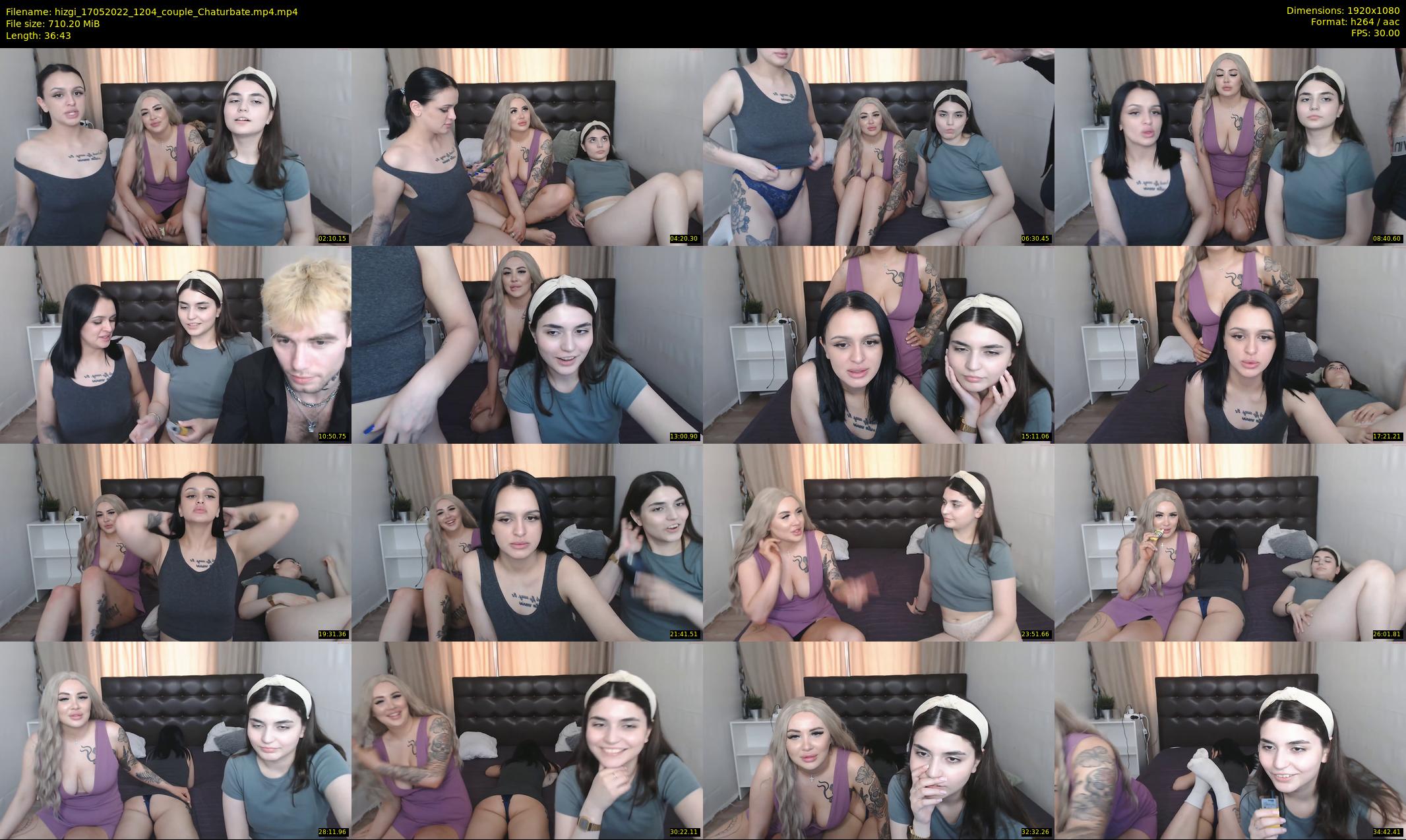 hizgi — 37 minute Chaturbate couple cam show recording, 1080p, May 17, 2022