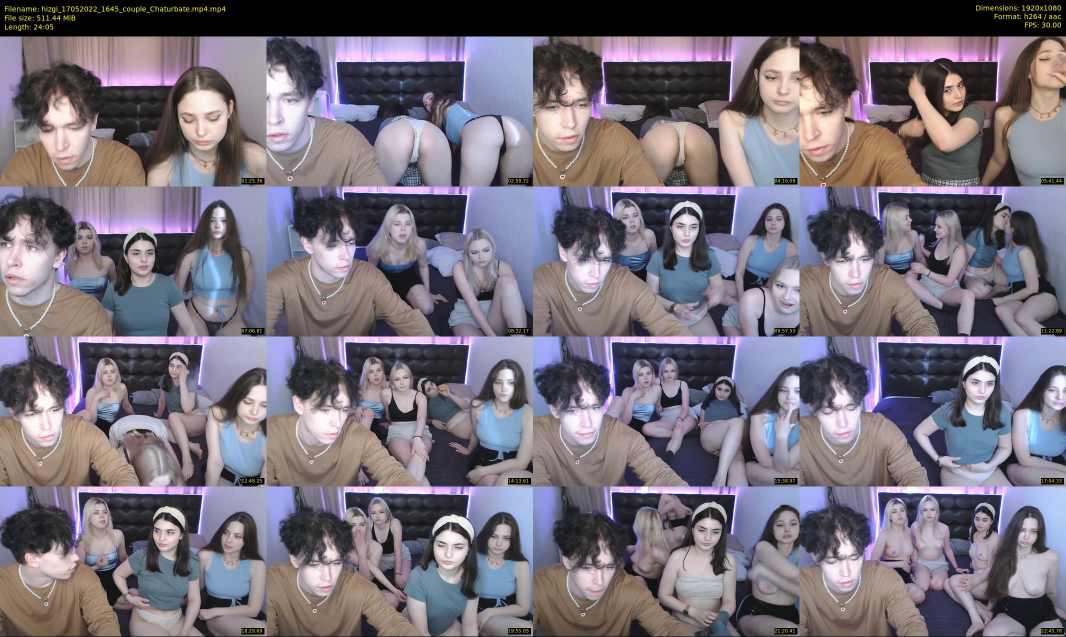 hizgi — 25 minute Chaturbate couple cam show recording, 1080p, May 17, 2022