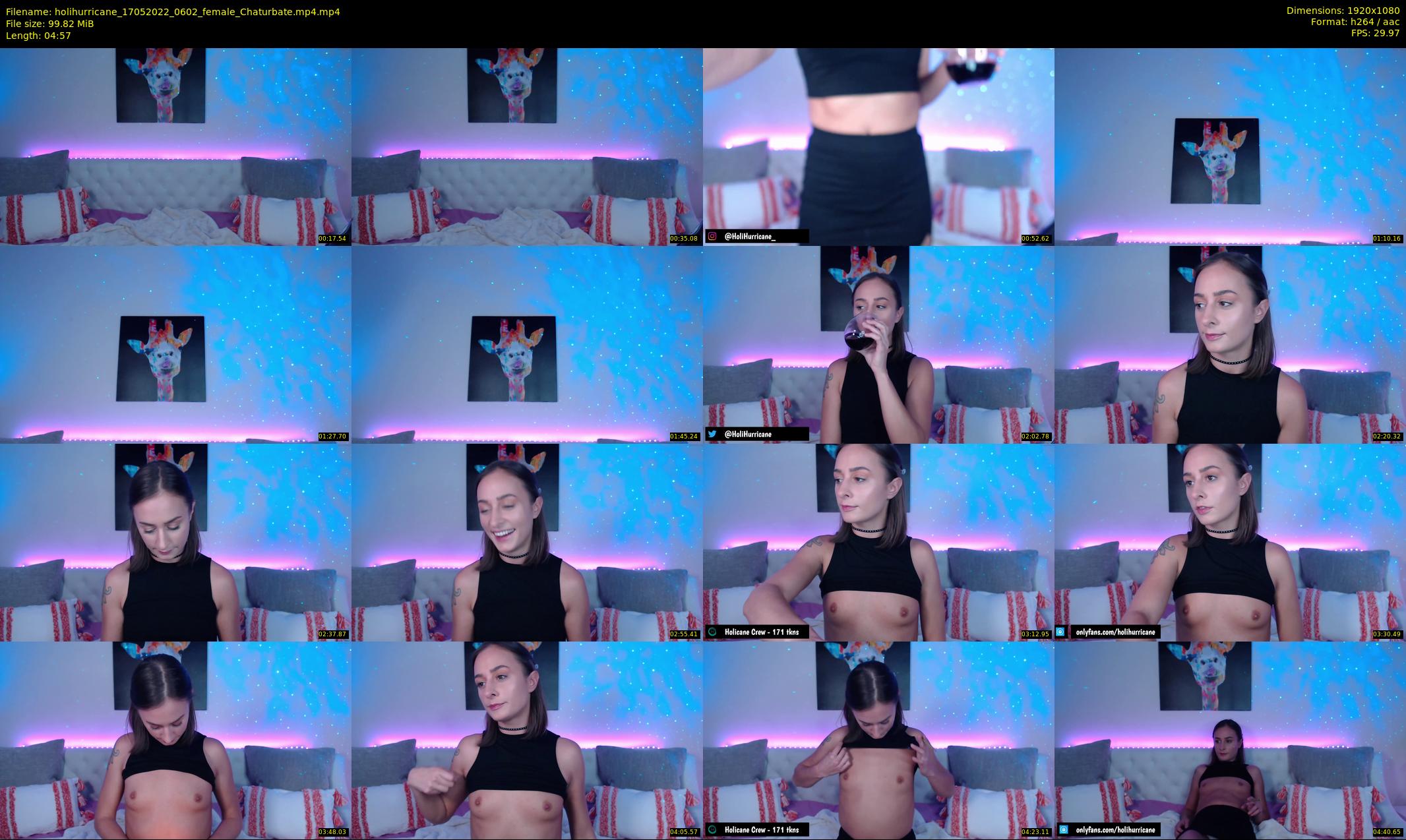 holihurricane — 5 minute Chaturbate female cam show recording, 1080p, May 17, 2022