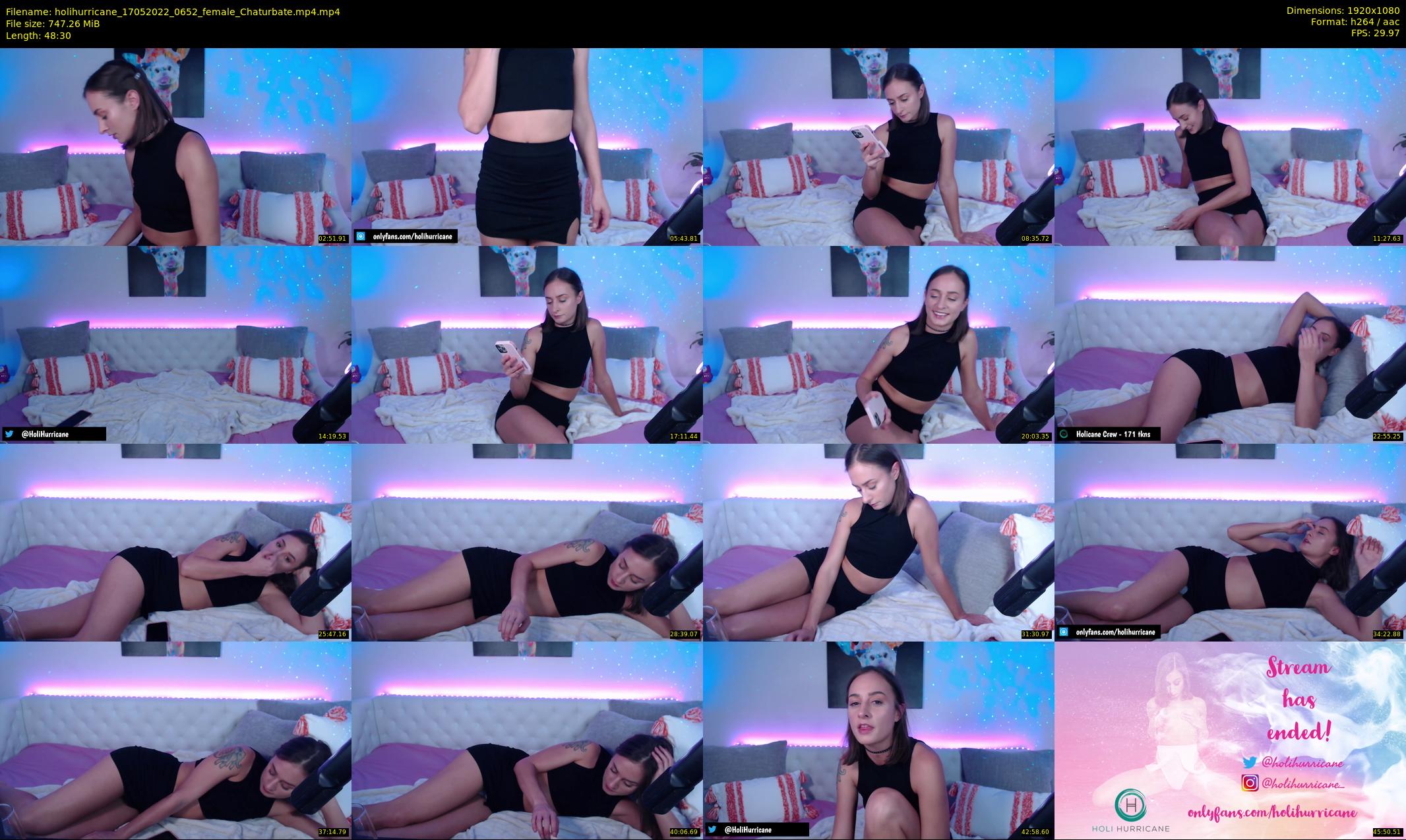 holihurricane — 49 minute Chaturbate female cam show recording, 1080p, May 17, 2022