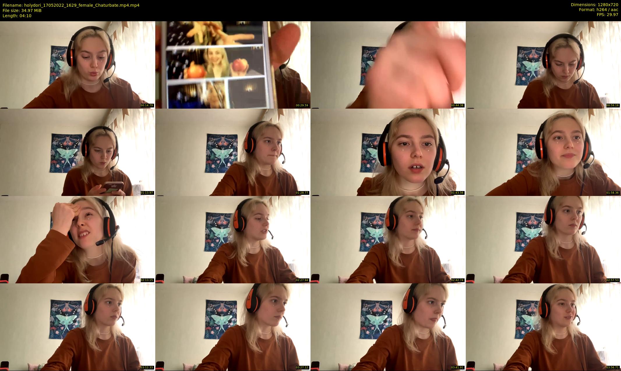 holydori — 5 minute Chaturbate female cam show recording, 720p, May 17, 2022