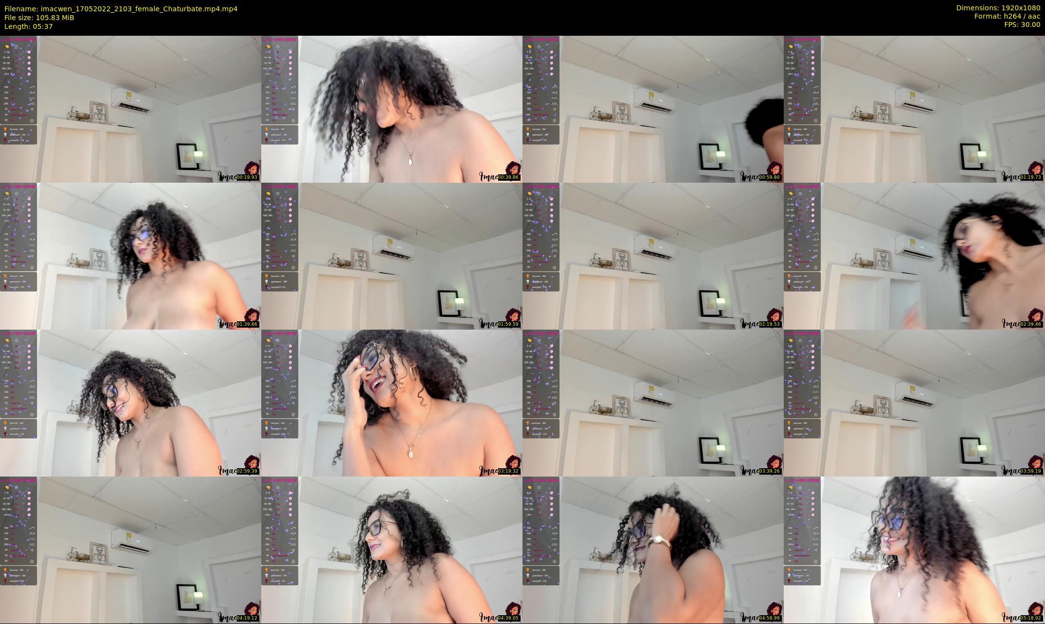 imacwen — 6 minute Chaturbate female cam show recording, 1080p, May 17, 2022