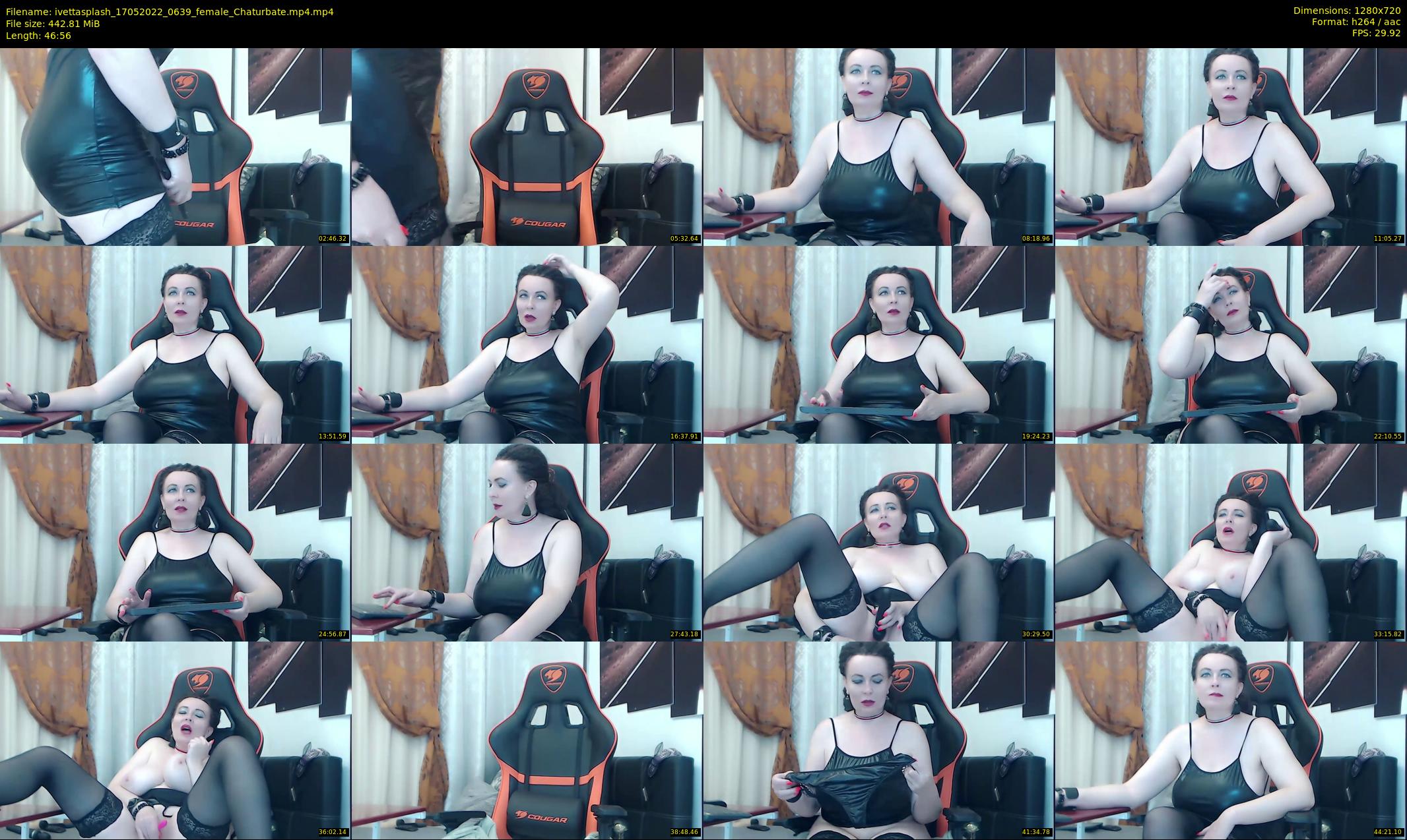 ivettasplash — 47 minute Chaturbate female cam show recording, 720p, May 17, 2022