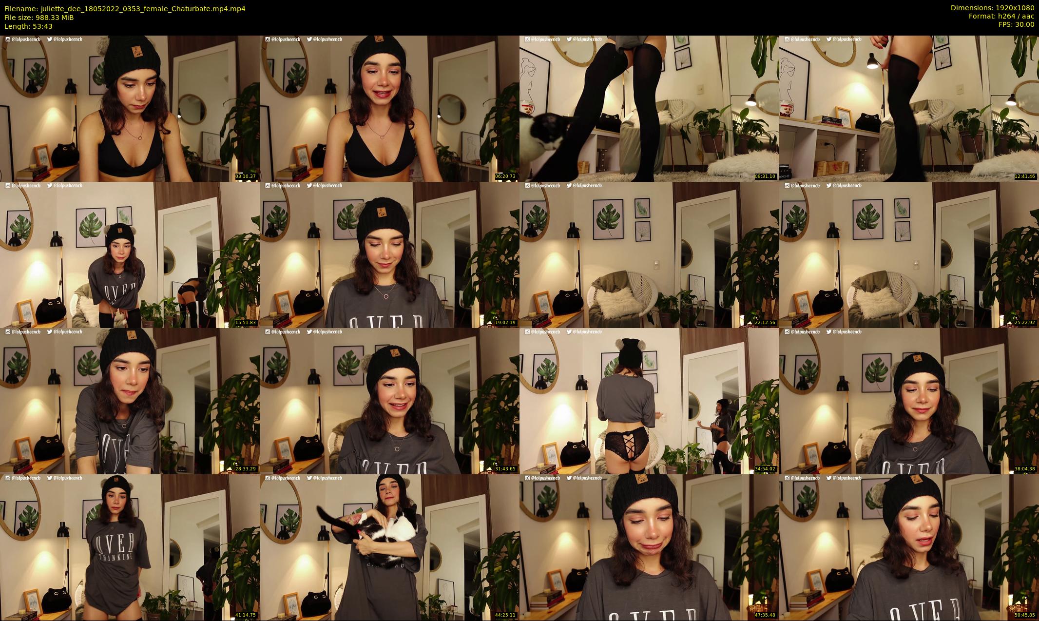 juliette_dee — 54 minute Chaturbate female cam show recording, 1080p, May 18, 2022