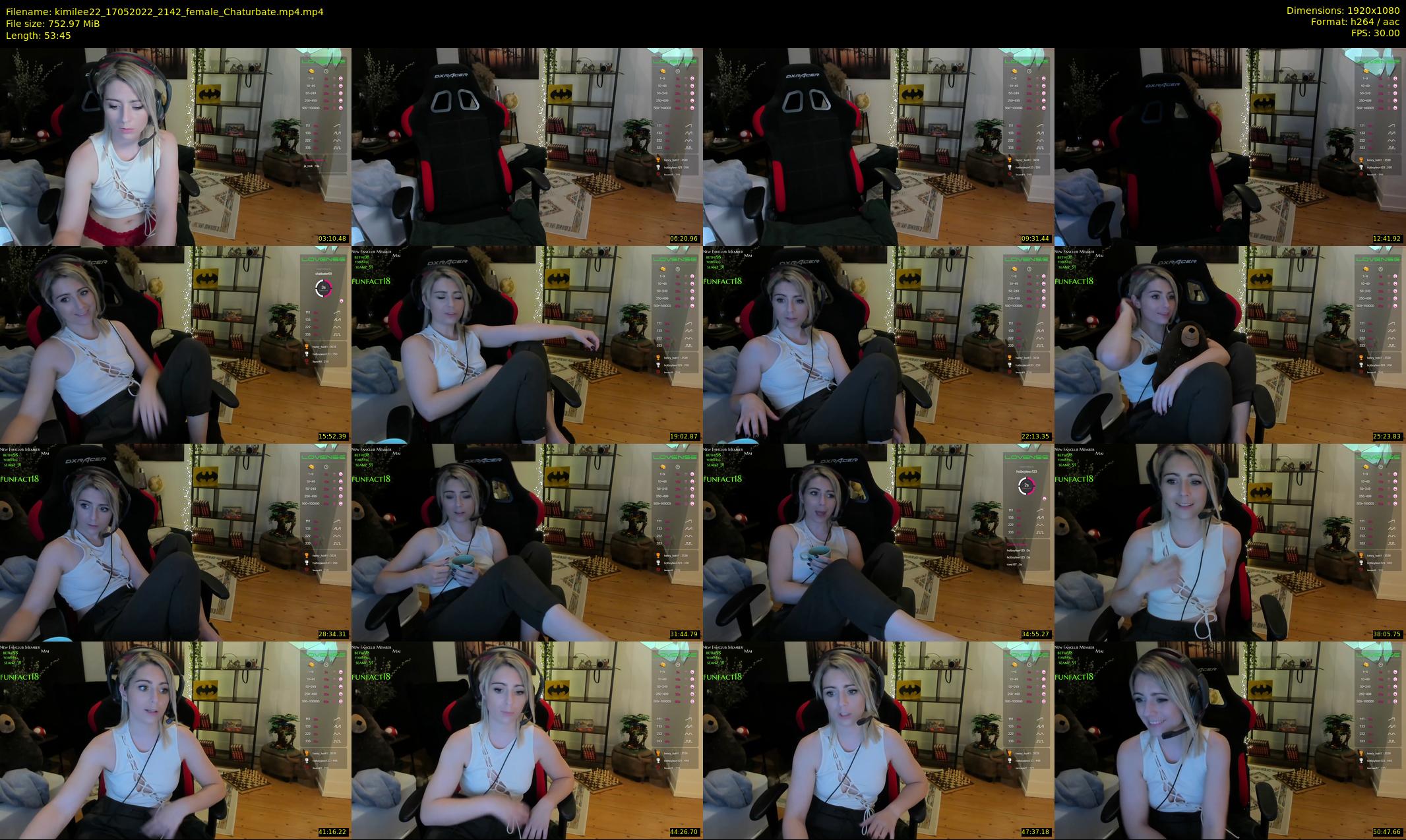 kimilee22 — 54 minute Chaturbate female cam show recording, 1080p, May 17, 2022