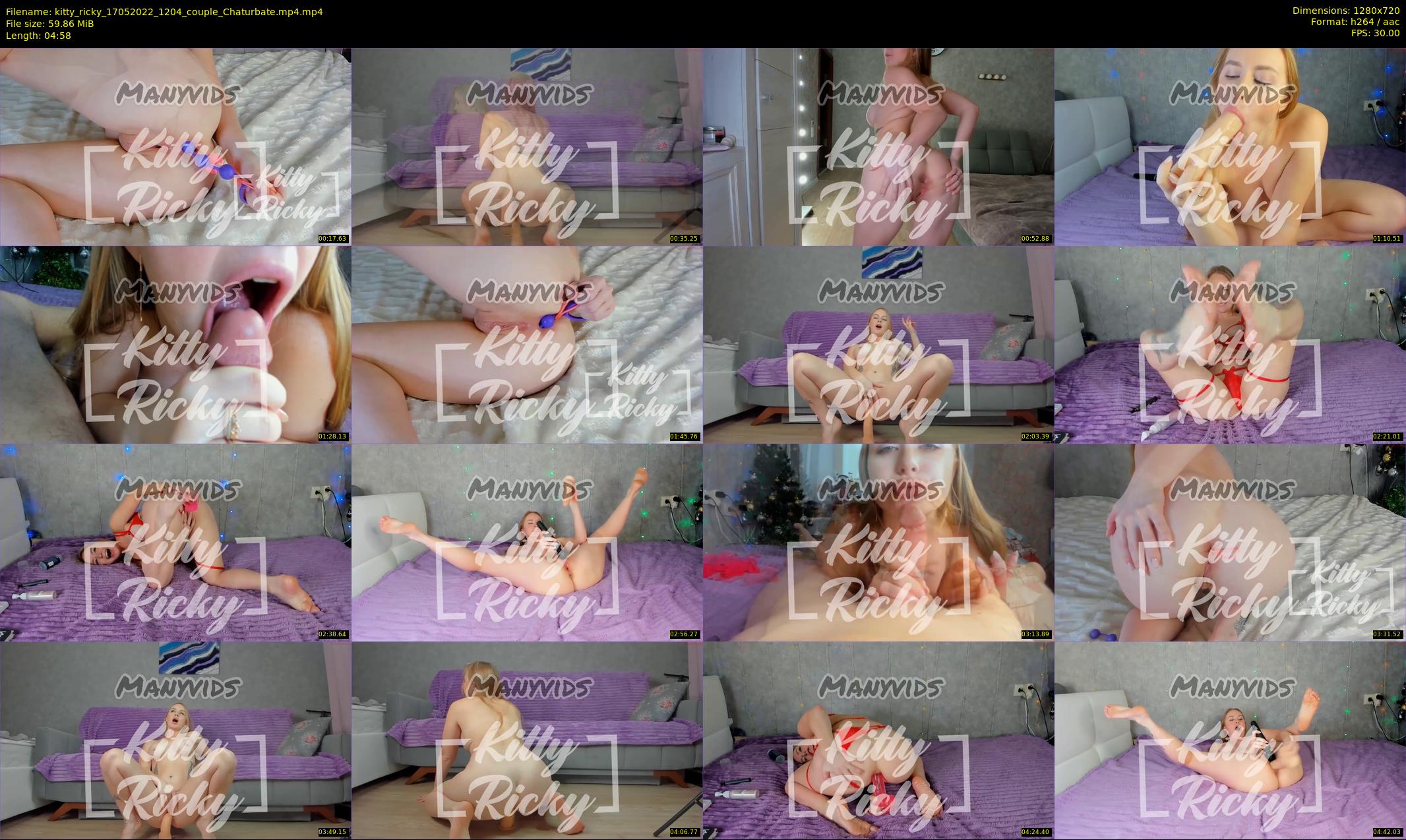 kitty_ricky — 5 minute Chaturbate couple cam show recording, 720p, May 17, 2022