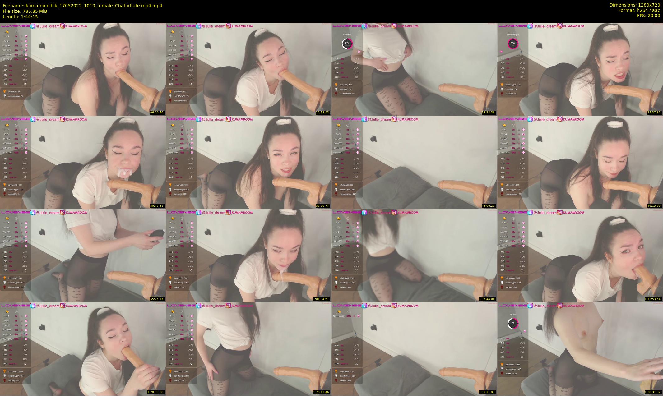 kumamonchik — 105 minute Chaturbate couple cam show recording, 720p, May 17, 2022