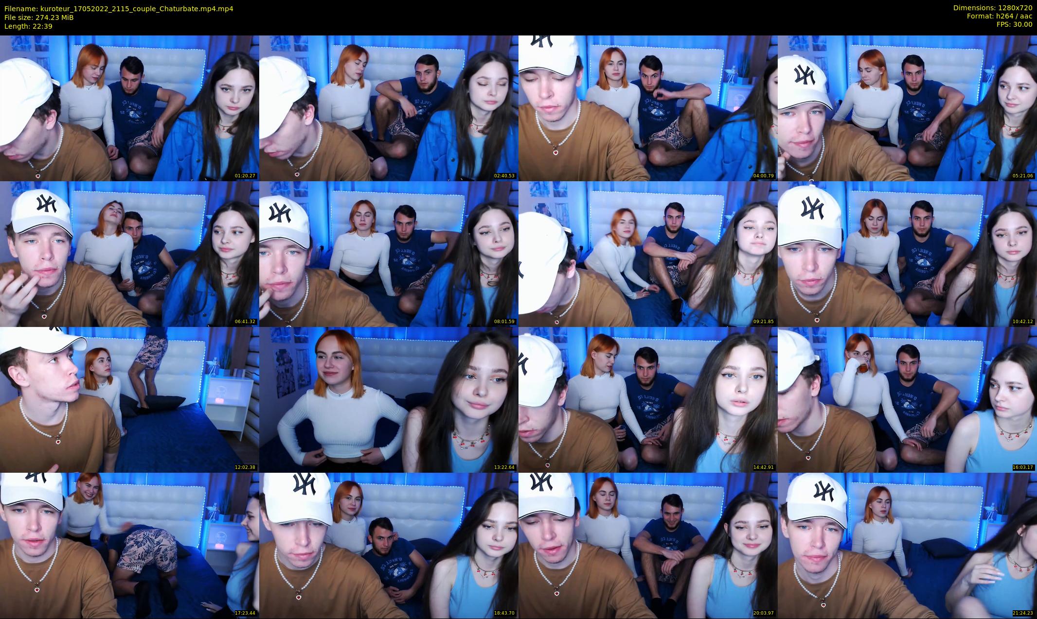 kuroteur — 23 minute Chaturbate couple cam show recording, 720p, May 17, 2022