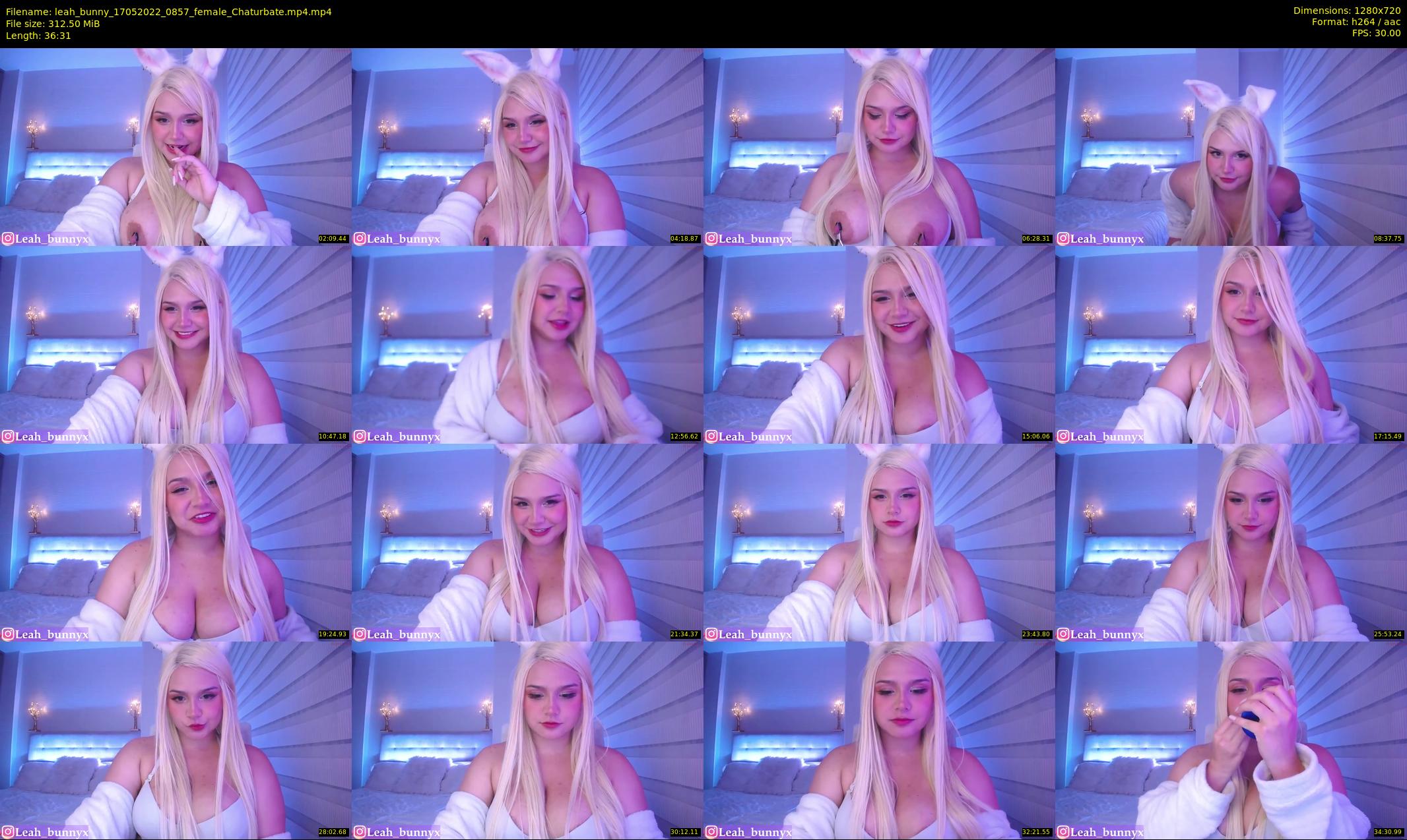 leah_bunny — 37 minute Chaturbate female cam show recording, 720p, May 17, 2022
