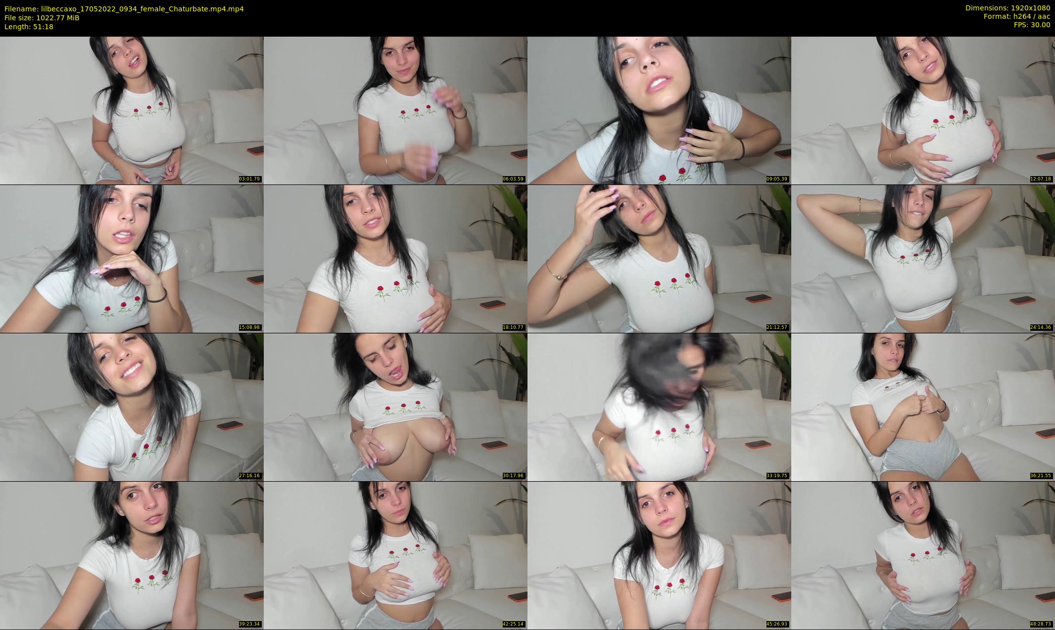 lilbeccaxo — 52 minute Chaturbate female cam show recording, 1080p, May 17, 2022