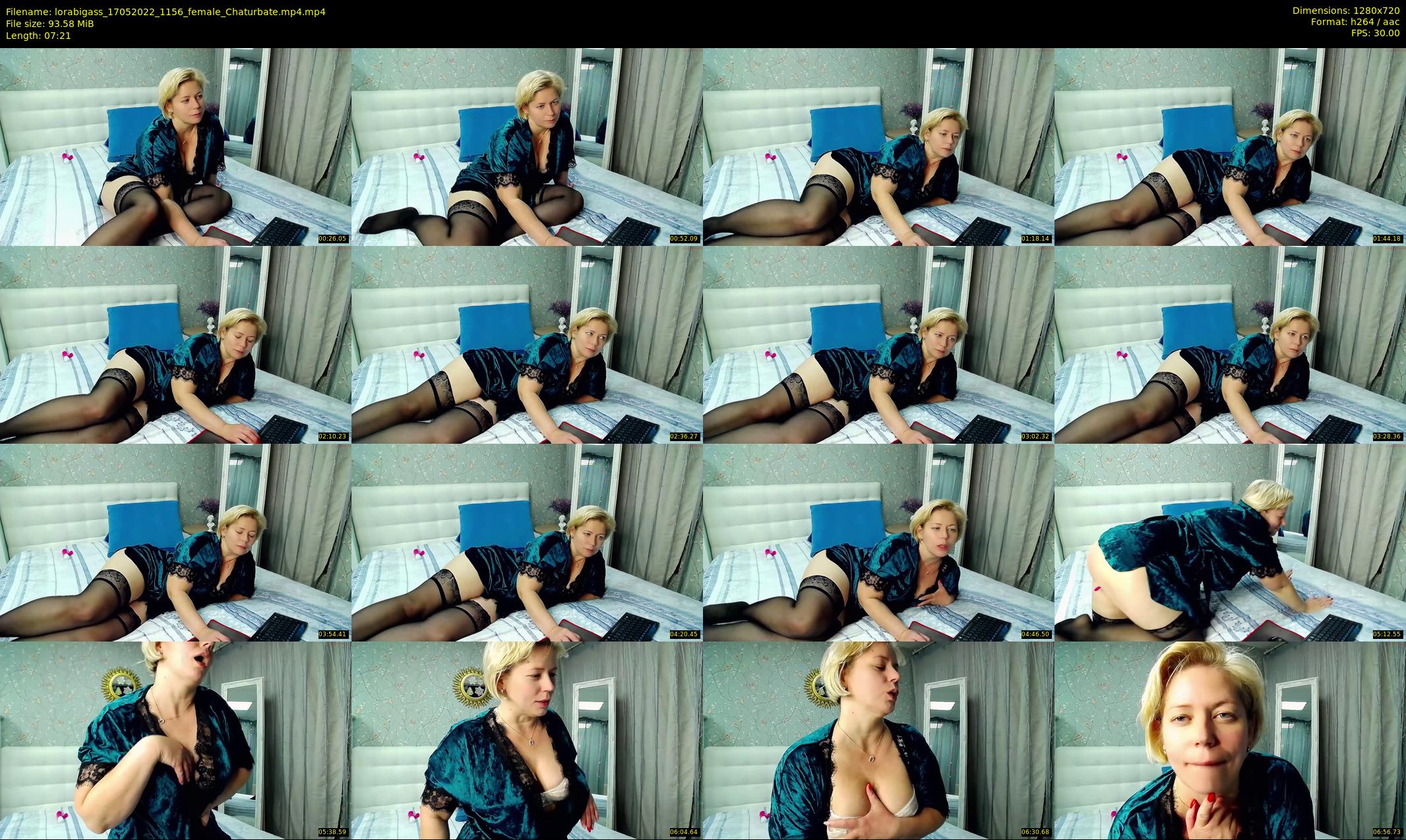lorabigass — 8 minute Chaturbate female cam show recording, 720p, May 17, 2022