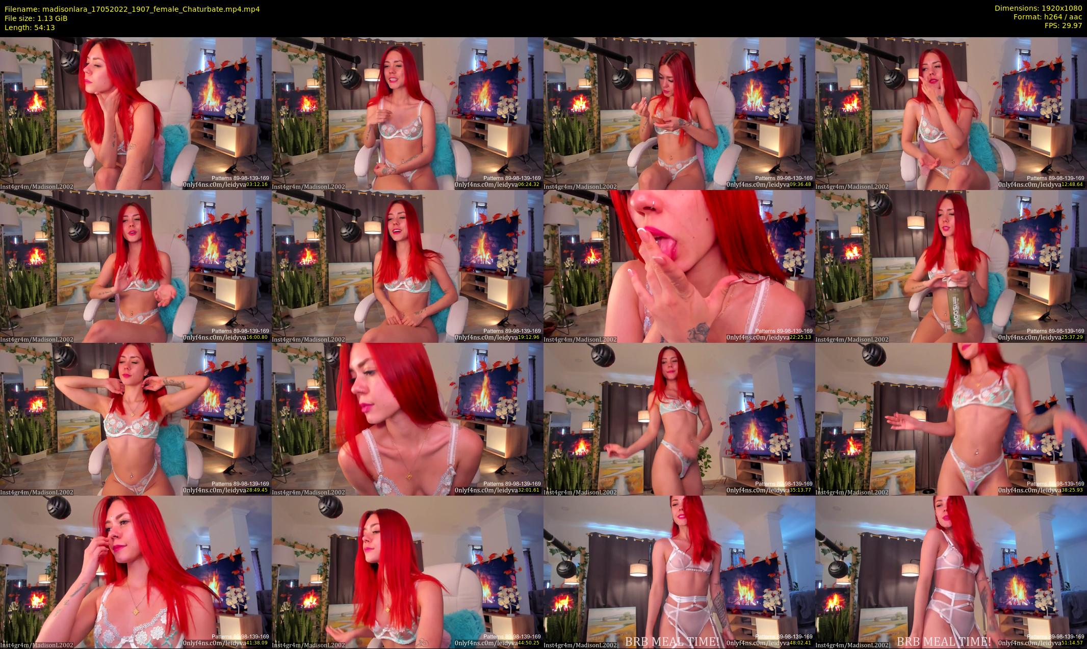 madisonlara — 55 minute Chaturbate female cam show recording, 1080p, May 17, 2022