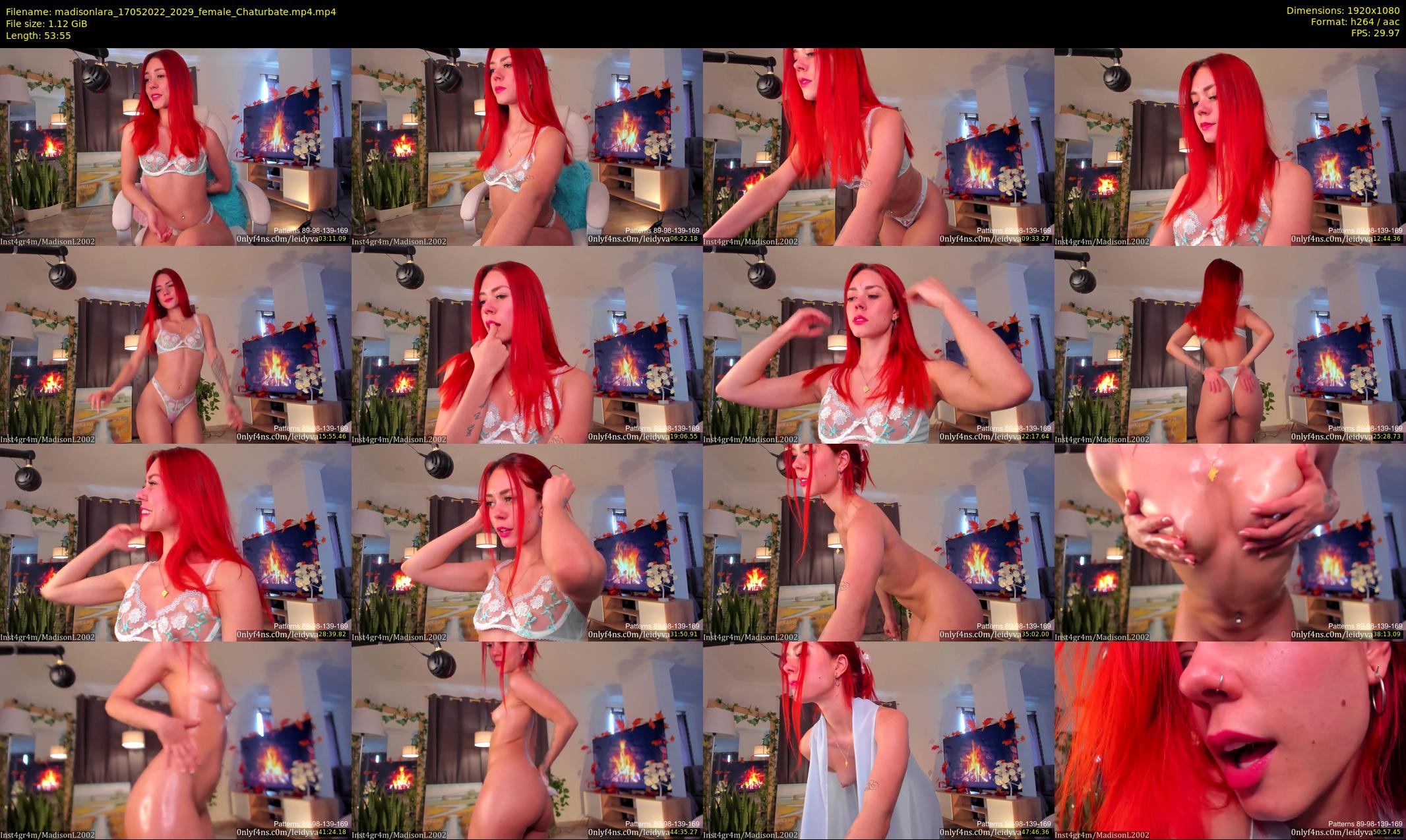 madisonlara — 54 minute Chaturbate female cam show recording, 1080p, May 17, 2022