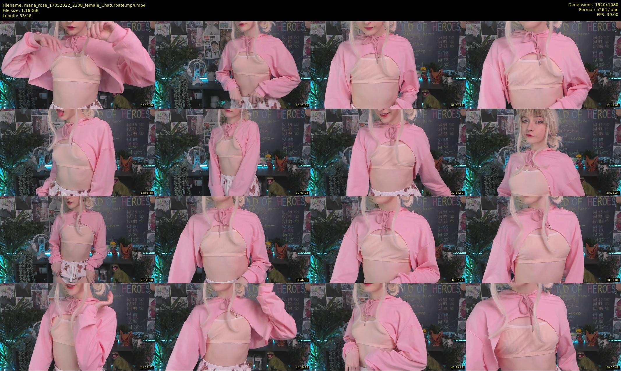 mana_rose — 54 minute Chaturbate female cam show recording, 1080p, May 17, 2022