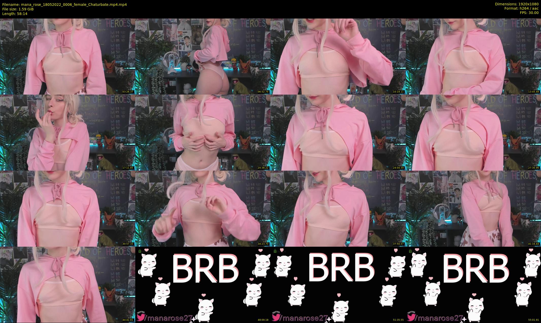 mana_rose — 59 minute Chaturbate female cam show recording, 1080p, May 18, 2022