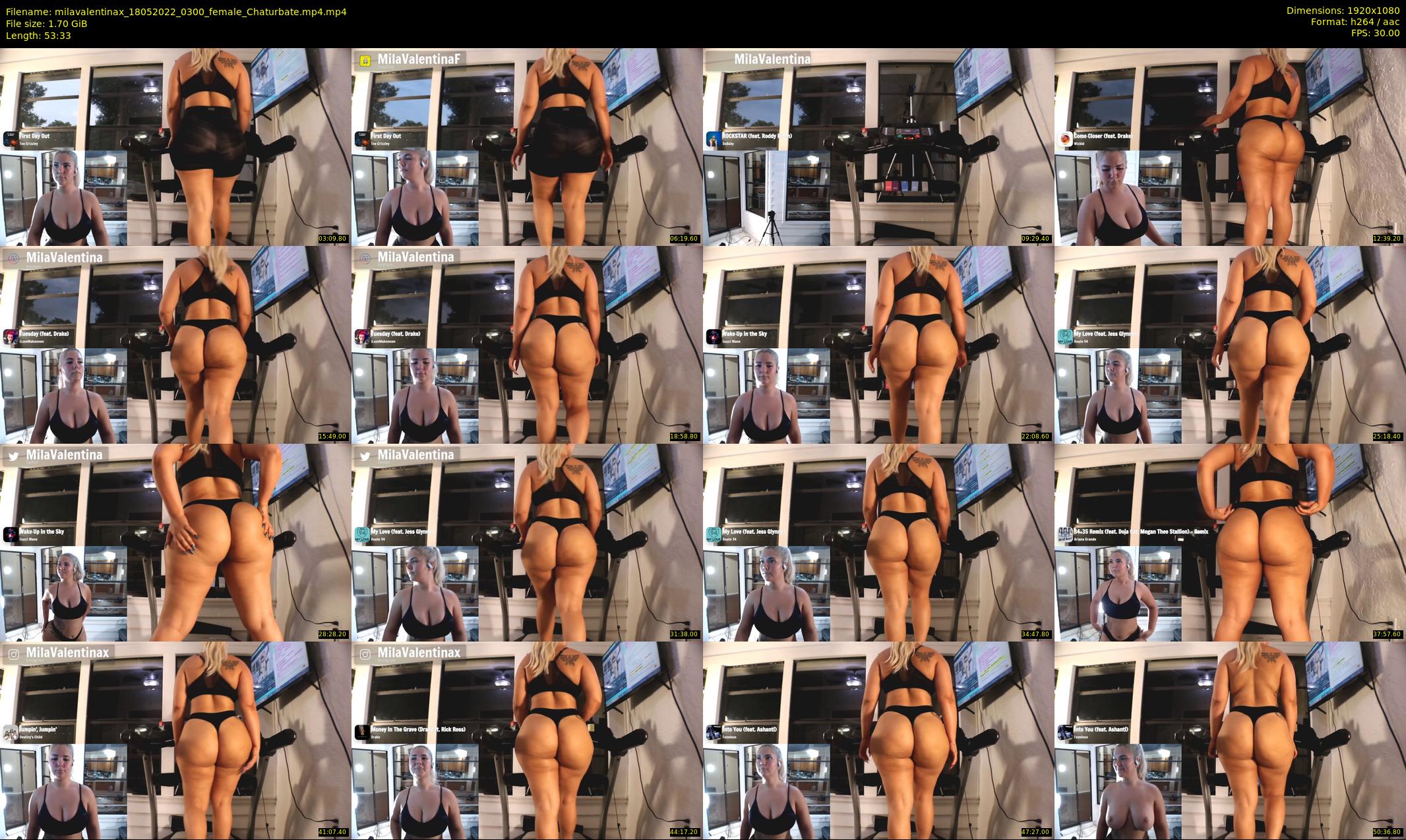 milavalentinax — 54 minute Chaturbate female cam show recording, 1080p, May 18, 2022