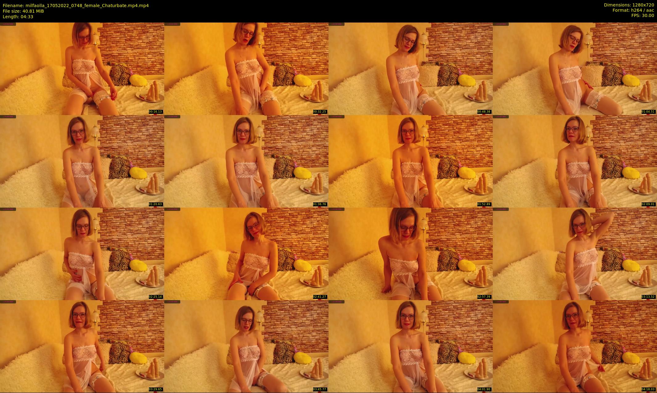 milfaolla — 5 minute Chaturbate female cam show recording, 720p, May 17, 2022