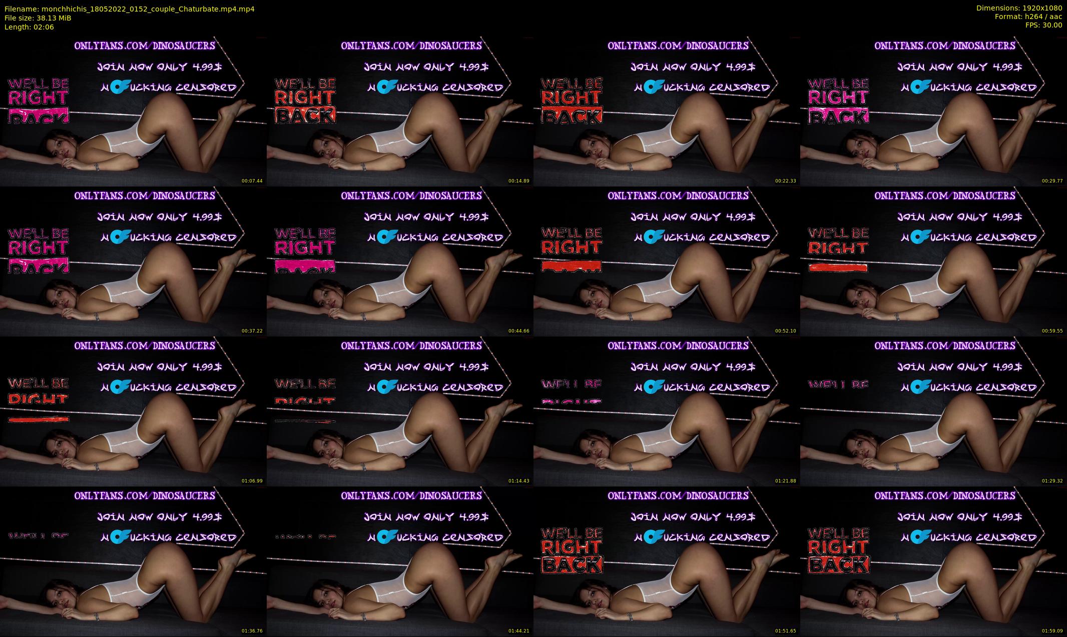 monchhichis — 3 minute Chaturbate couple cam show recording, 1080p, May 18, 2022