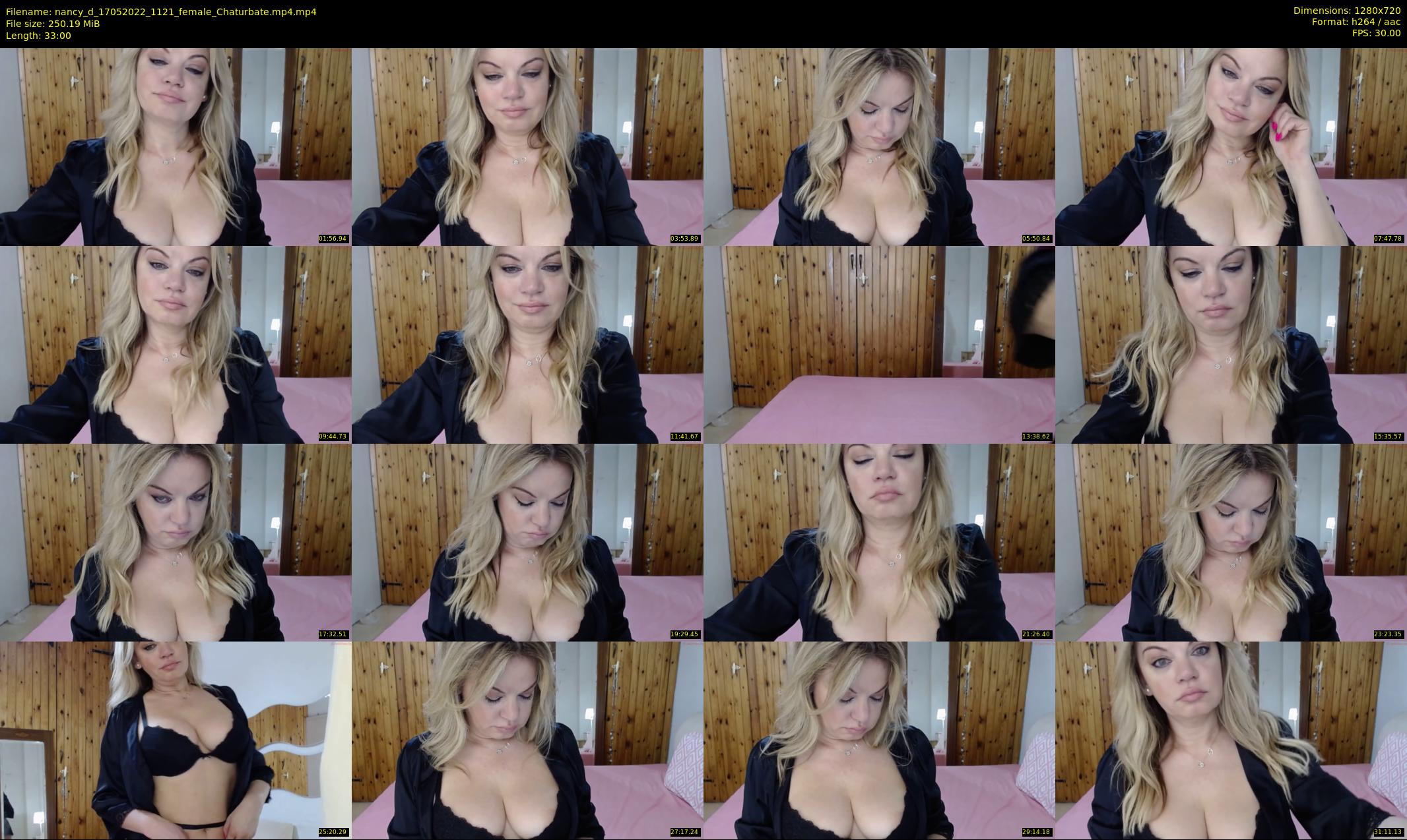 nancy_d — 33 minute Chaturbate female cam show recording, 720p, May 17, 2022