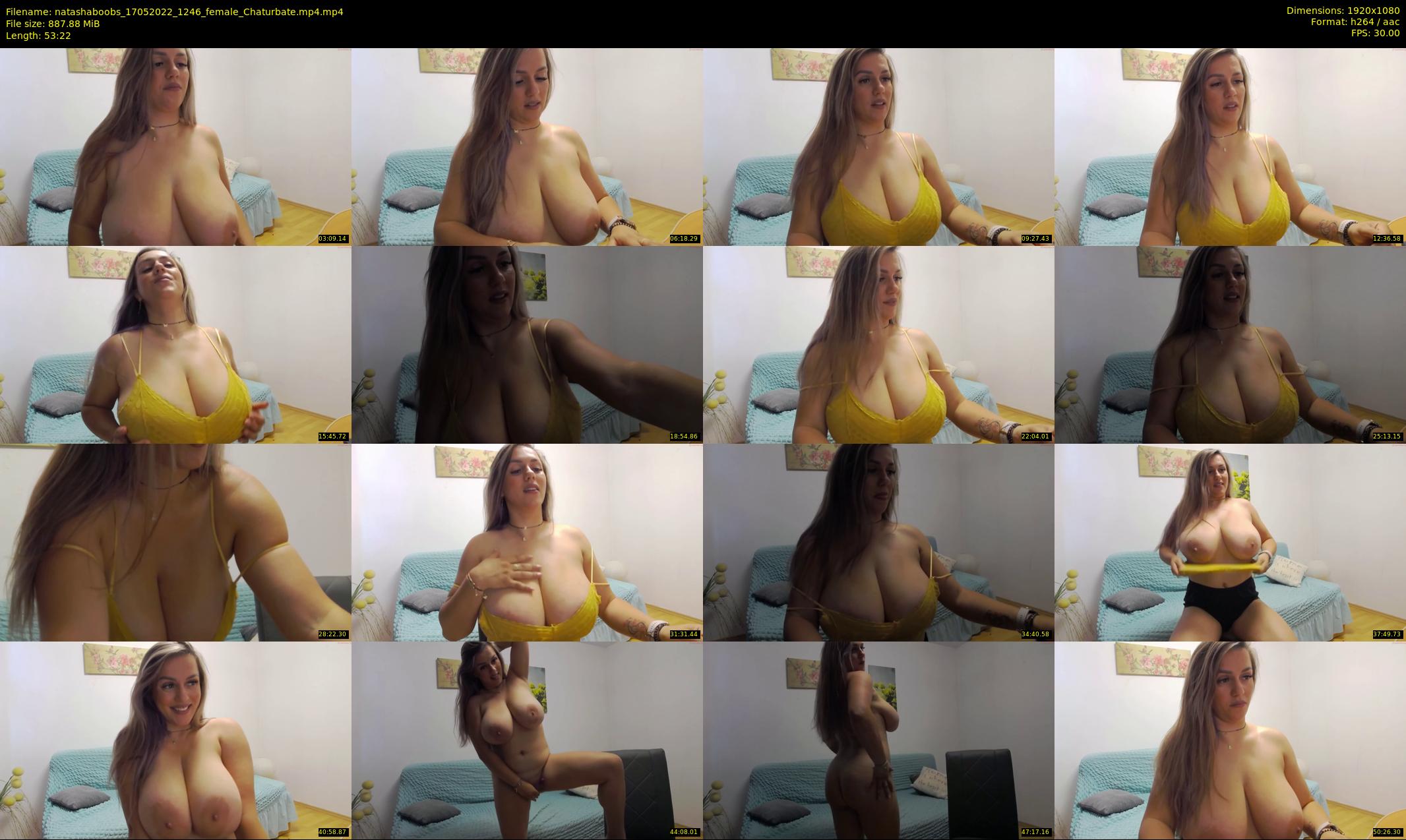 natashaboobs — 54 minute Chaturbate female cam show recording, 1080p, May 17, 2022