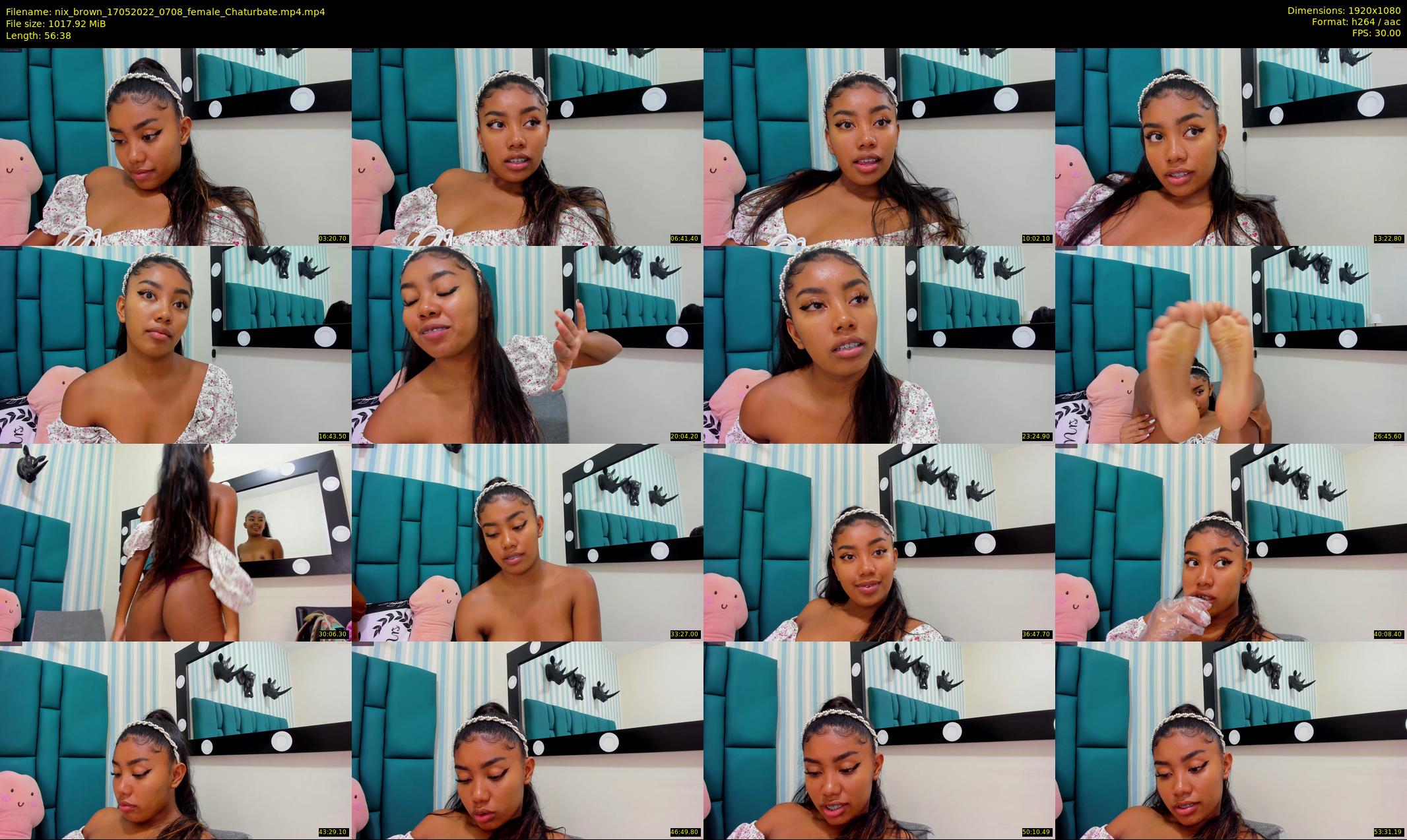 nix_brown — 57 minute Chaturbate female cam show recording, 1080p, May 17, 2022