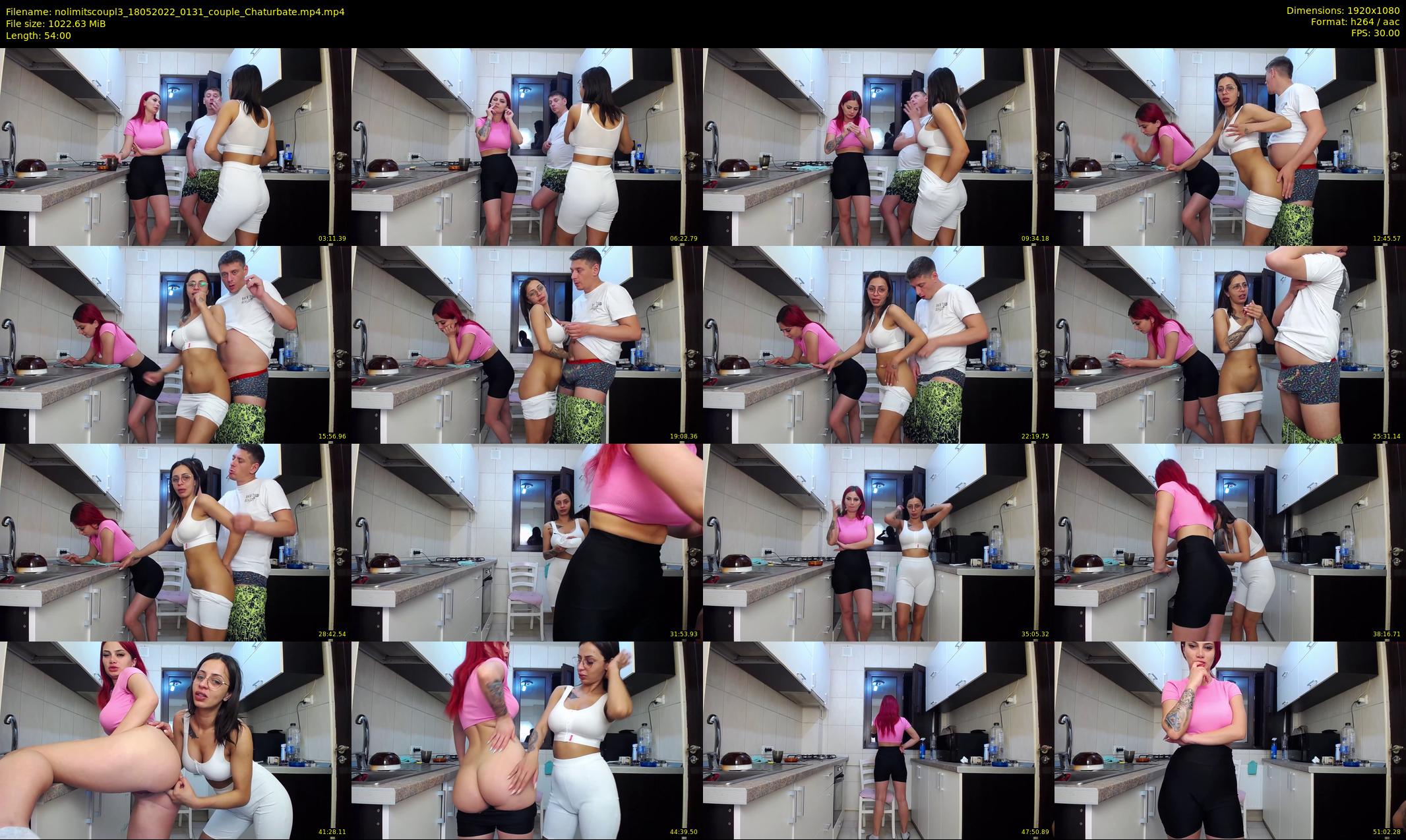 nolimitscoupl3 — 54 minute Chaturbate couple cam show recording, 1080p, May 18, 2022