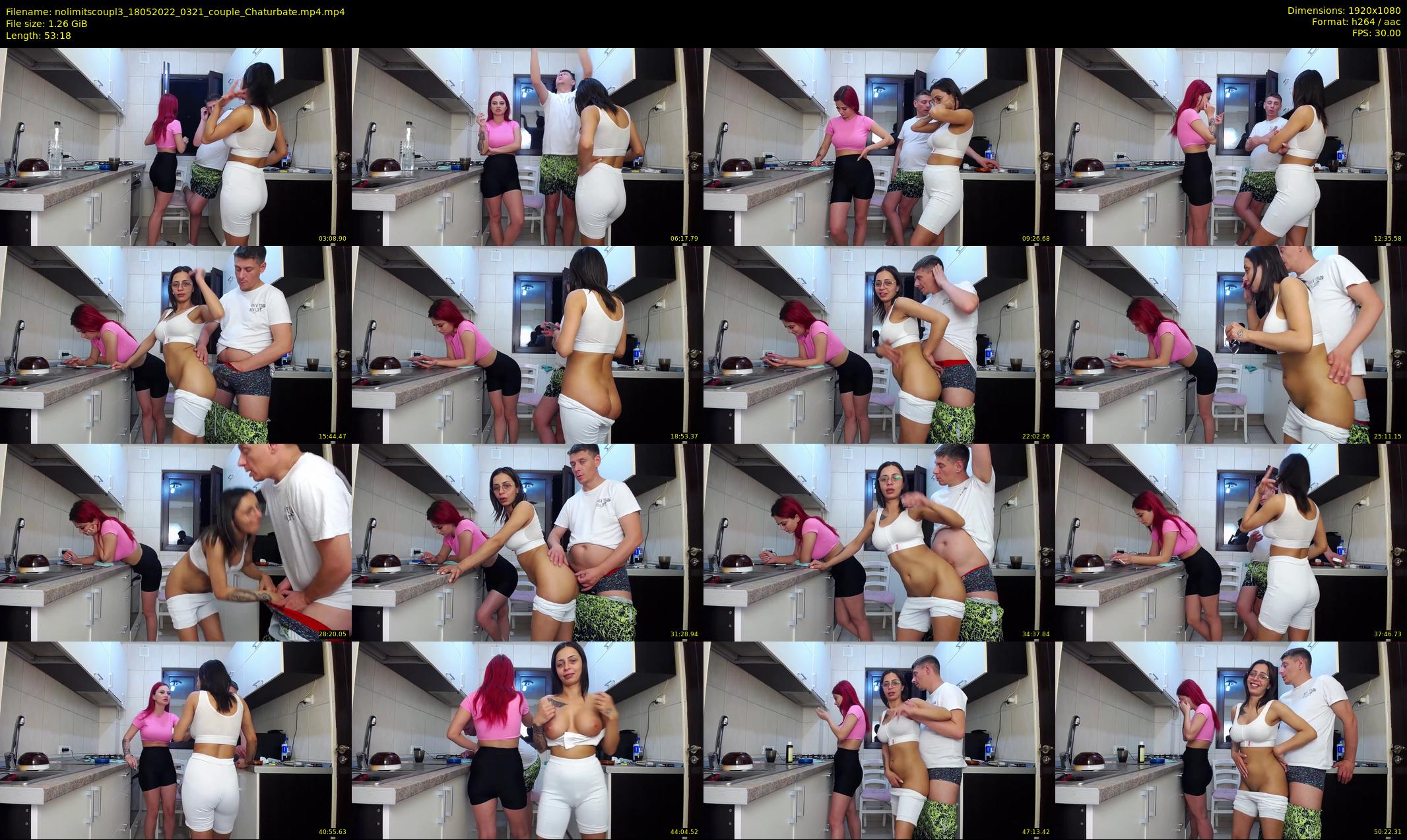 nolimitscoupl3 — 54 minute Chaturbate couple cam show recording, 1080p, May 18, 2022