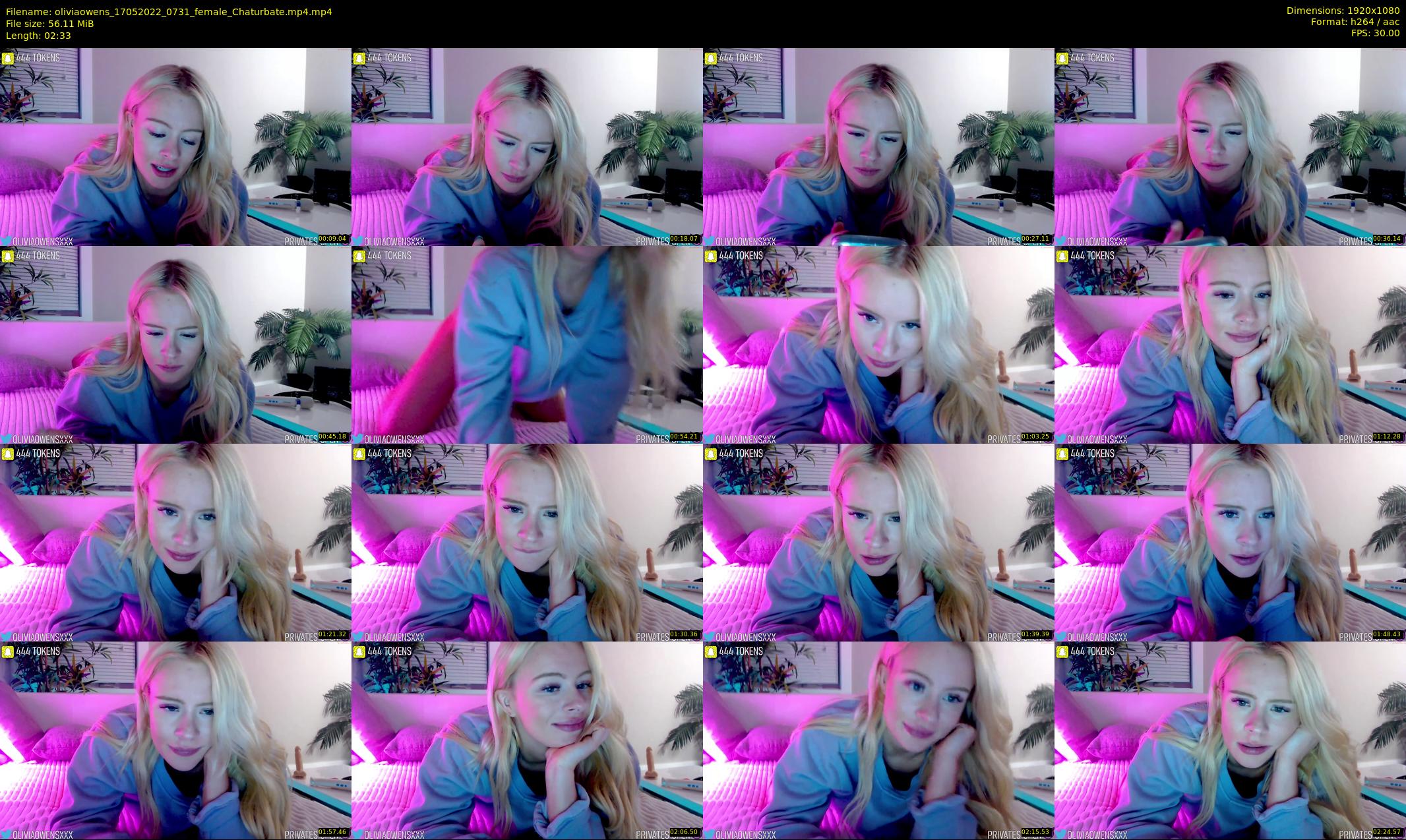 oliviaowens — 3 minute Chaturbate female cam show recording, 1080p, May 17, 2022