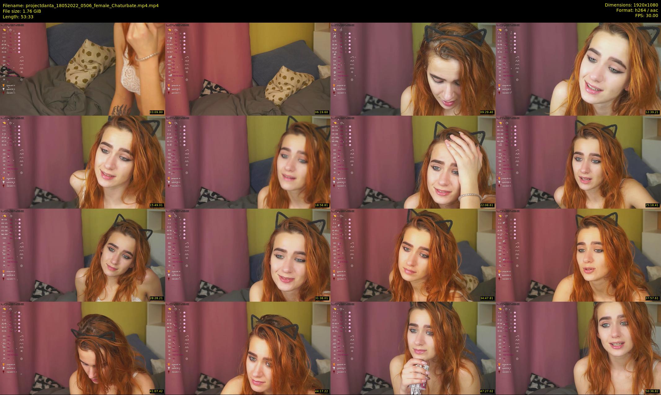 projectdanta — 54 minute Chaturbate female cam show recording, 1080p, May 18, 2022
