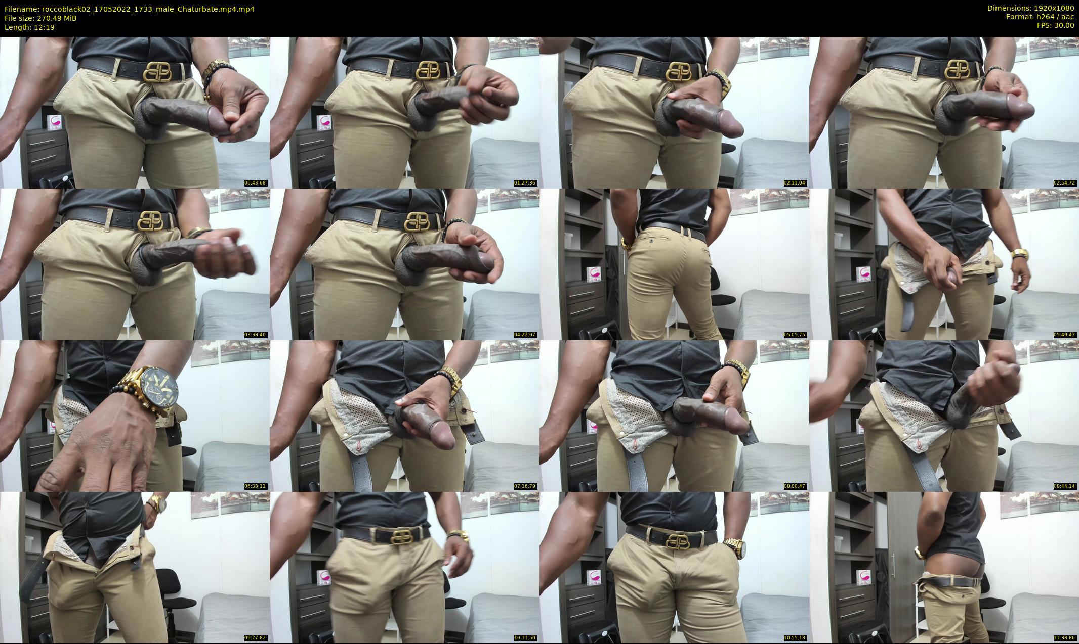 roccoblack02 — 13 minute Chaturbate male cam show recording, 1080p, May 17, 2022