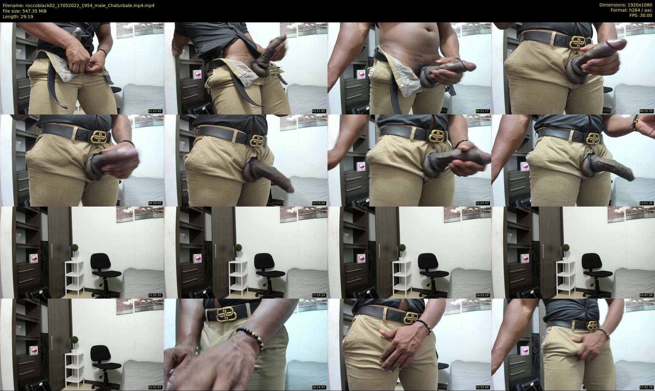 roccoblack02 — 30 minute Chaturbate male cam show recording, 1080p, May 17, 2022