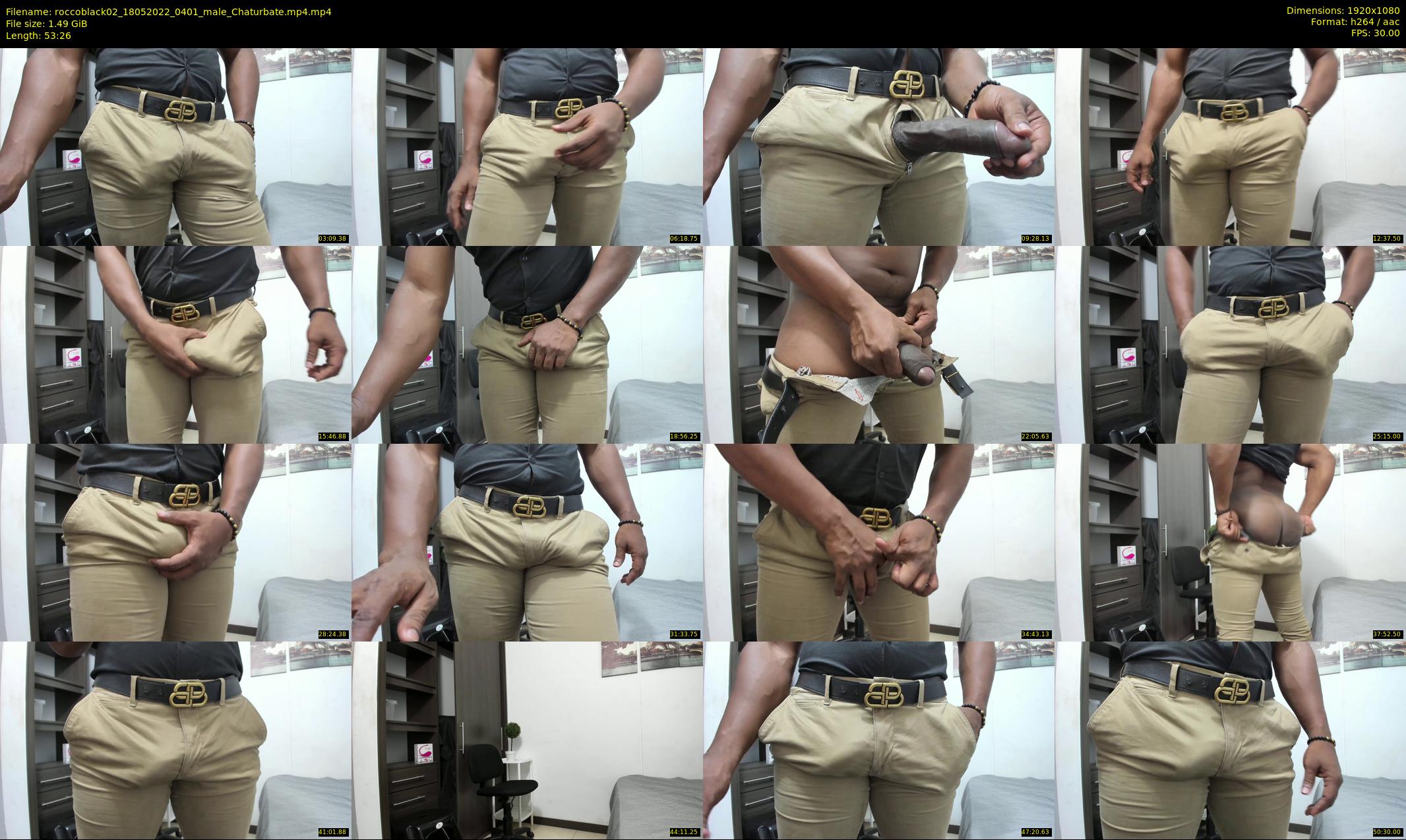 roccoblack02 — 54 minute Chaturbate male cam show recording, 1080p, May 18, 2022