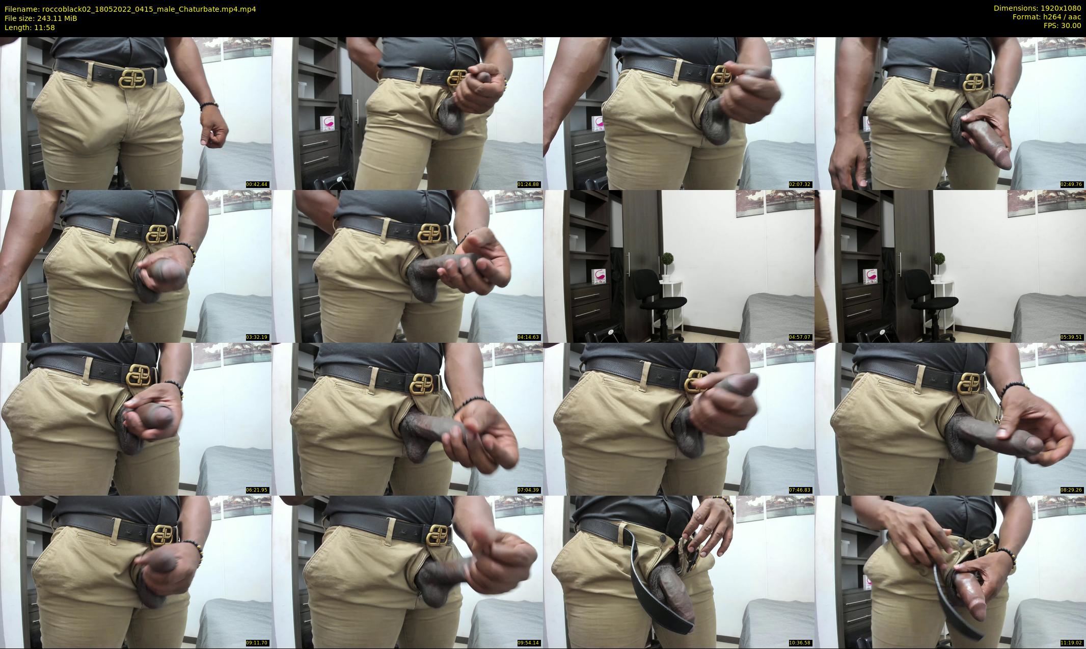 roccoblack02 — 12 minute Chaturbate male cam show recording, 1080p, May 18, 2022
