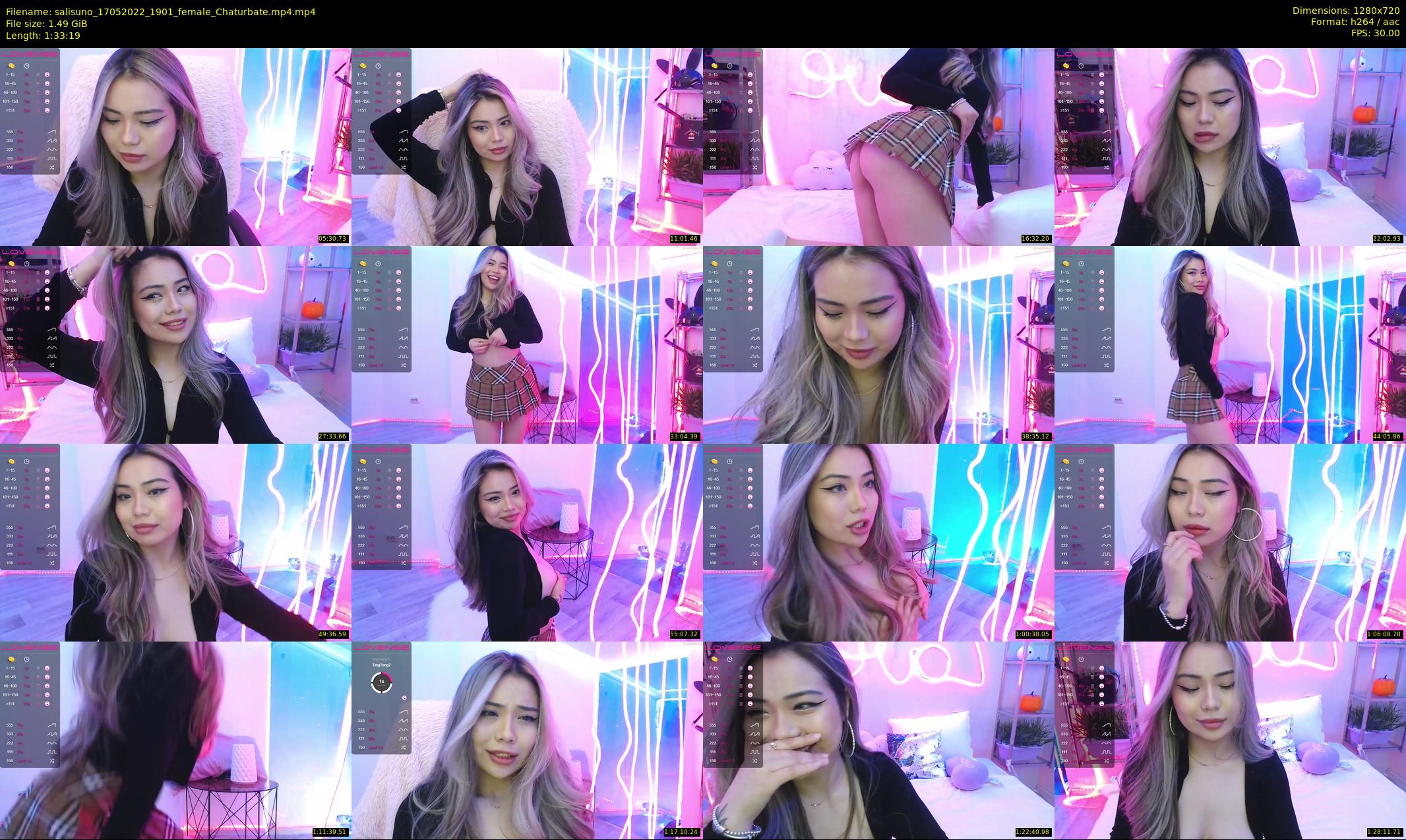 salisuno — 94 minute Chaturbate female cam show recording, 720p, May 17, 2022