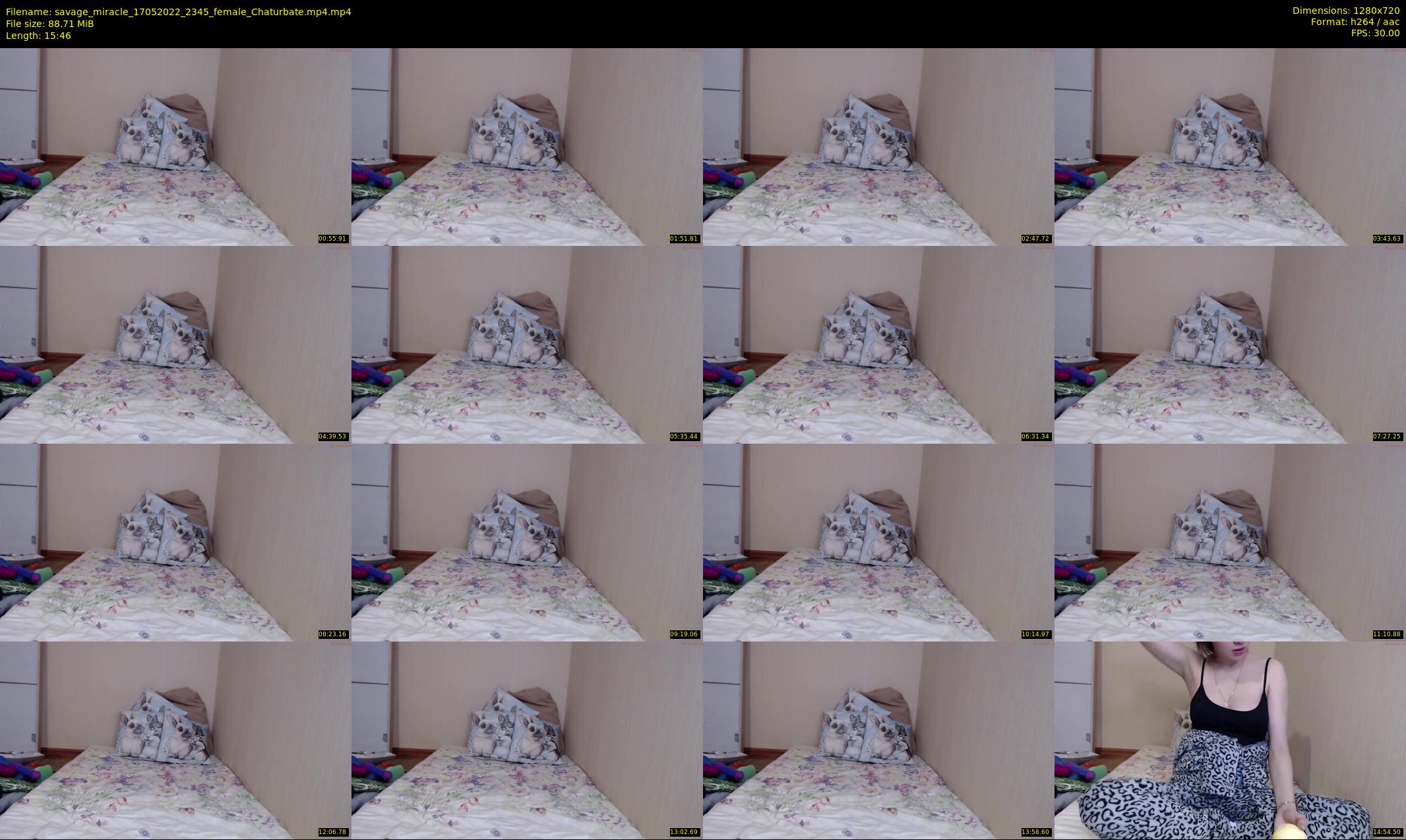 savage_miracle — 16 minute Chaturbate female cam show recording, 720p, May 17, 2022