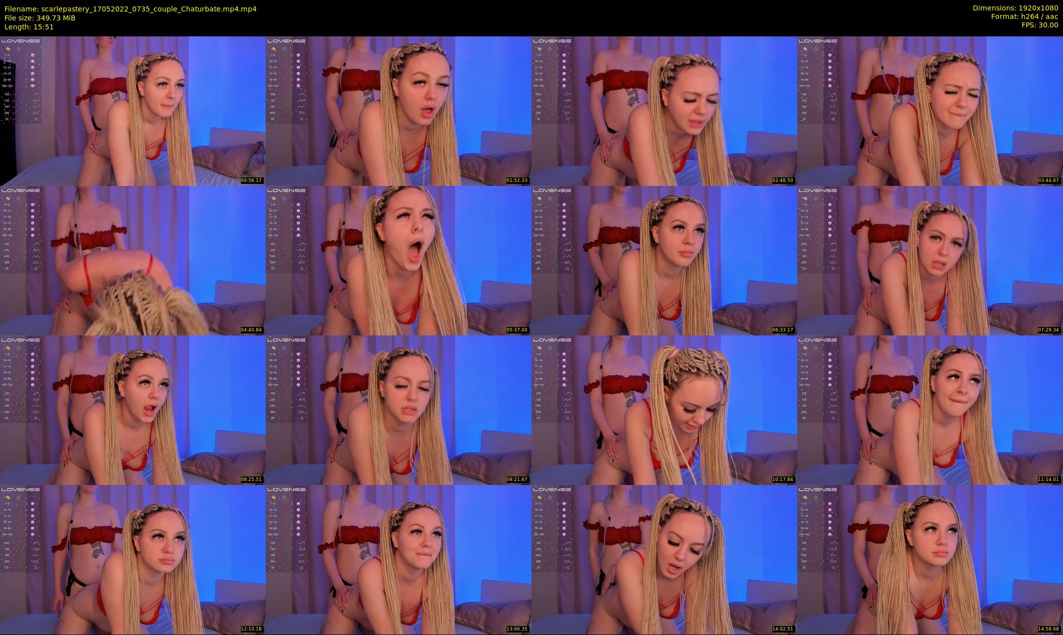 scarlepastery — 16 minute Chaturbate couple cam show recording, 1080p, May 17, 2022