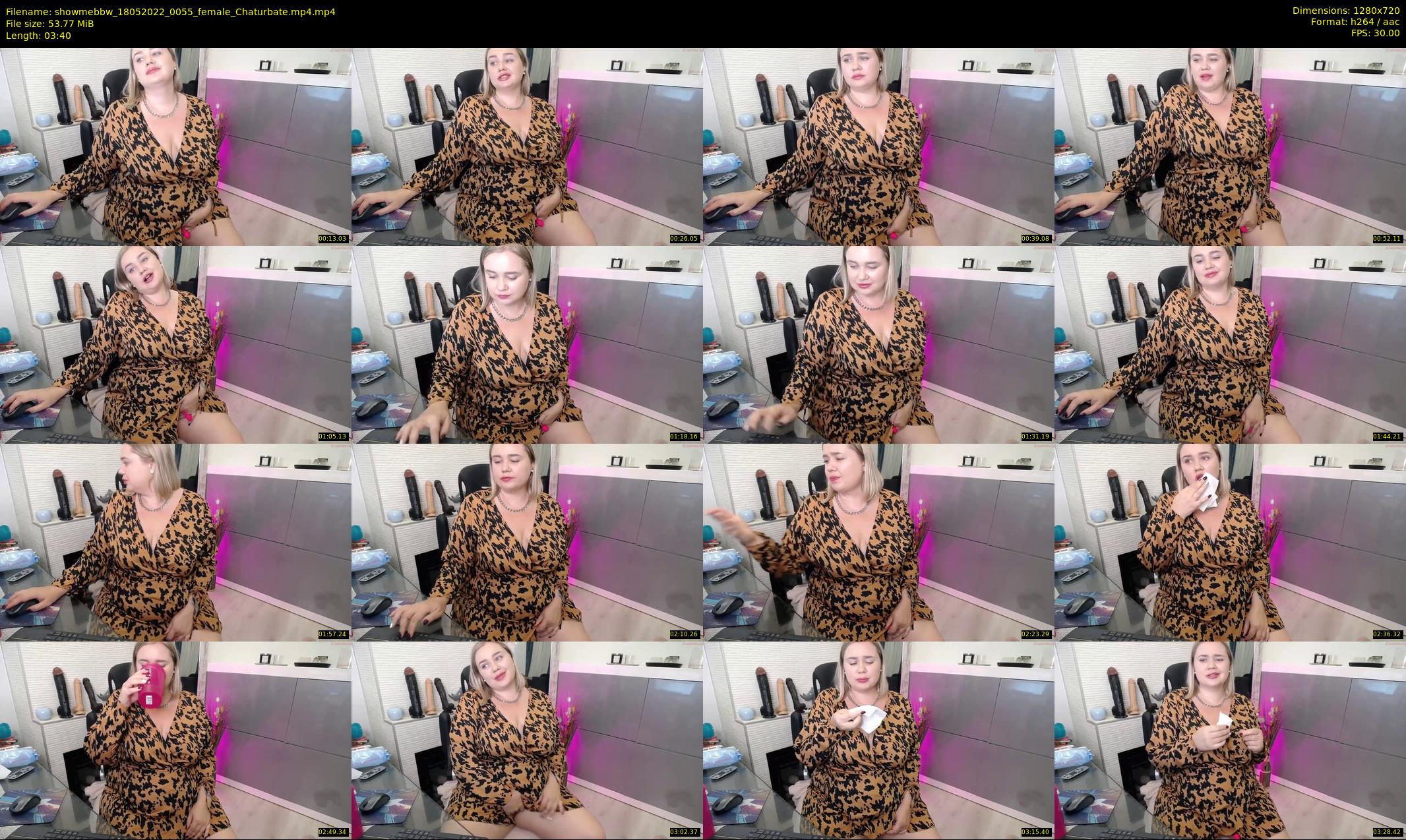 showmebbw — 4 minute Chaturbate female cam show recording, 720p, May 18, 2022