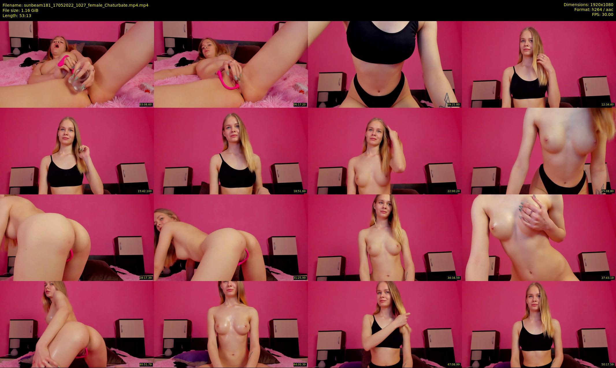 sunbeam181 — 54 minute Chaturbate female cam show recording, 1080p, May 17, 2022