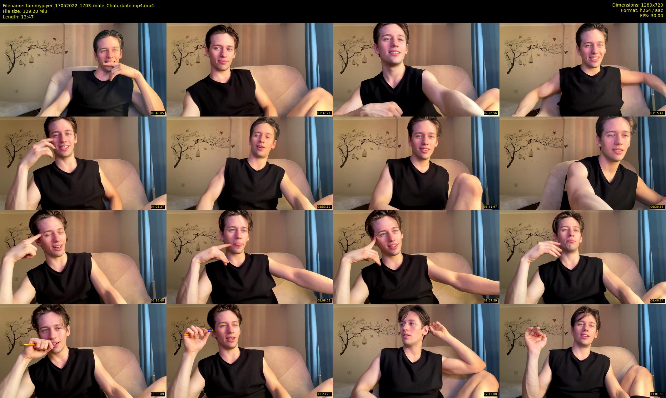tommyjoyer — 14 minute Chaturbate male cam show recording, 720p, May 17, 2022